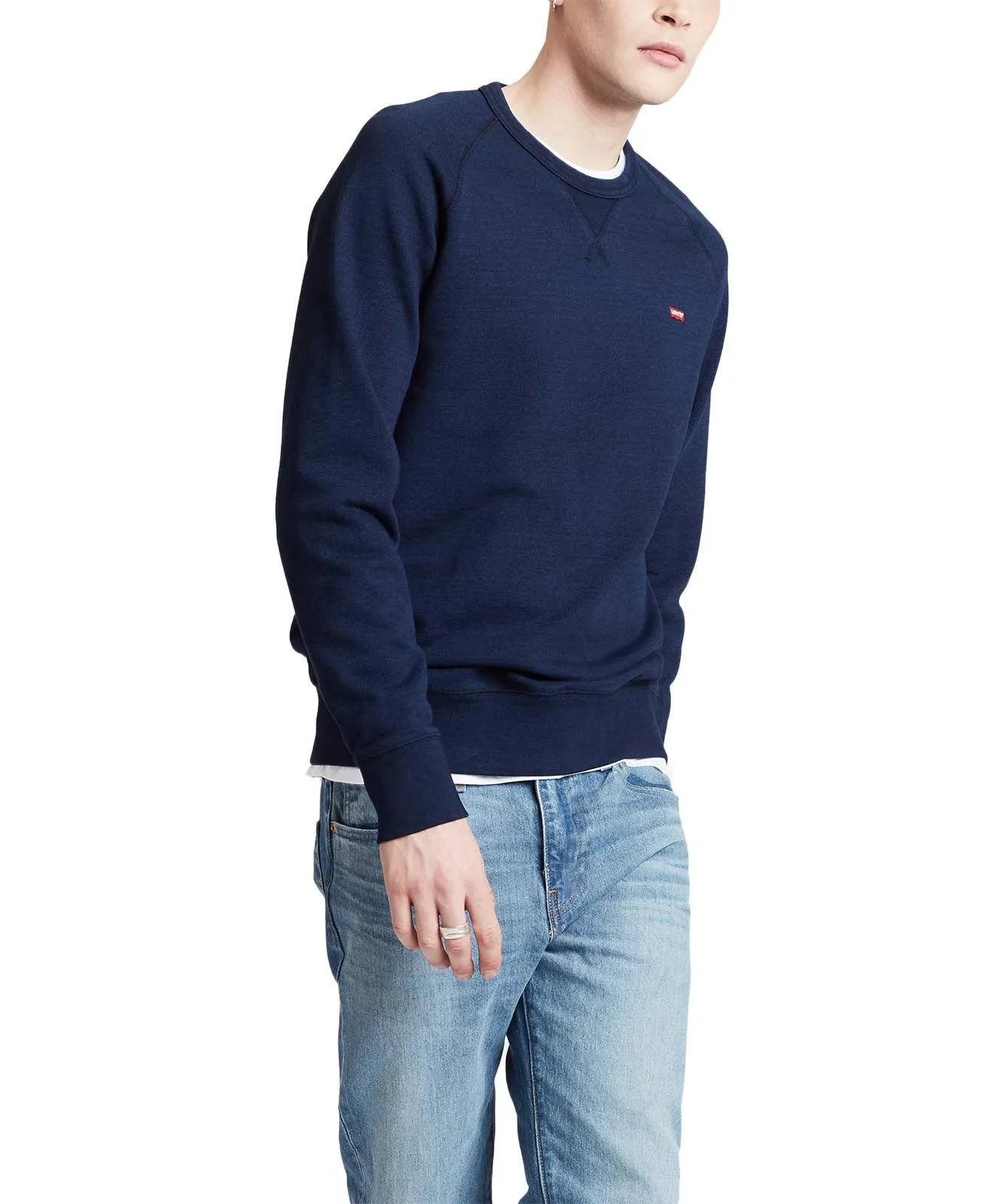 Levis Sweatshirt Regular Fit Original Hm Icon Crew in Indigo