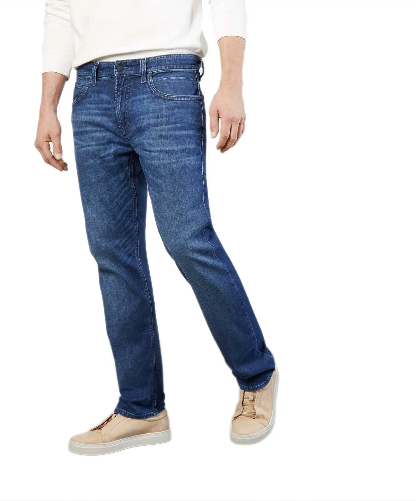 MAC Tapered Jeans Arne Pipe in Gothic Blue Authentic Wash