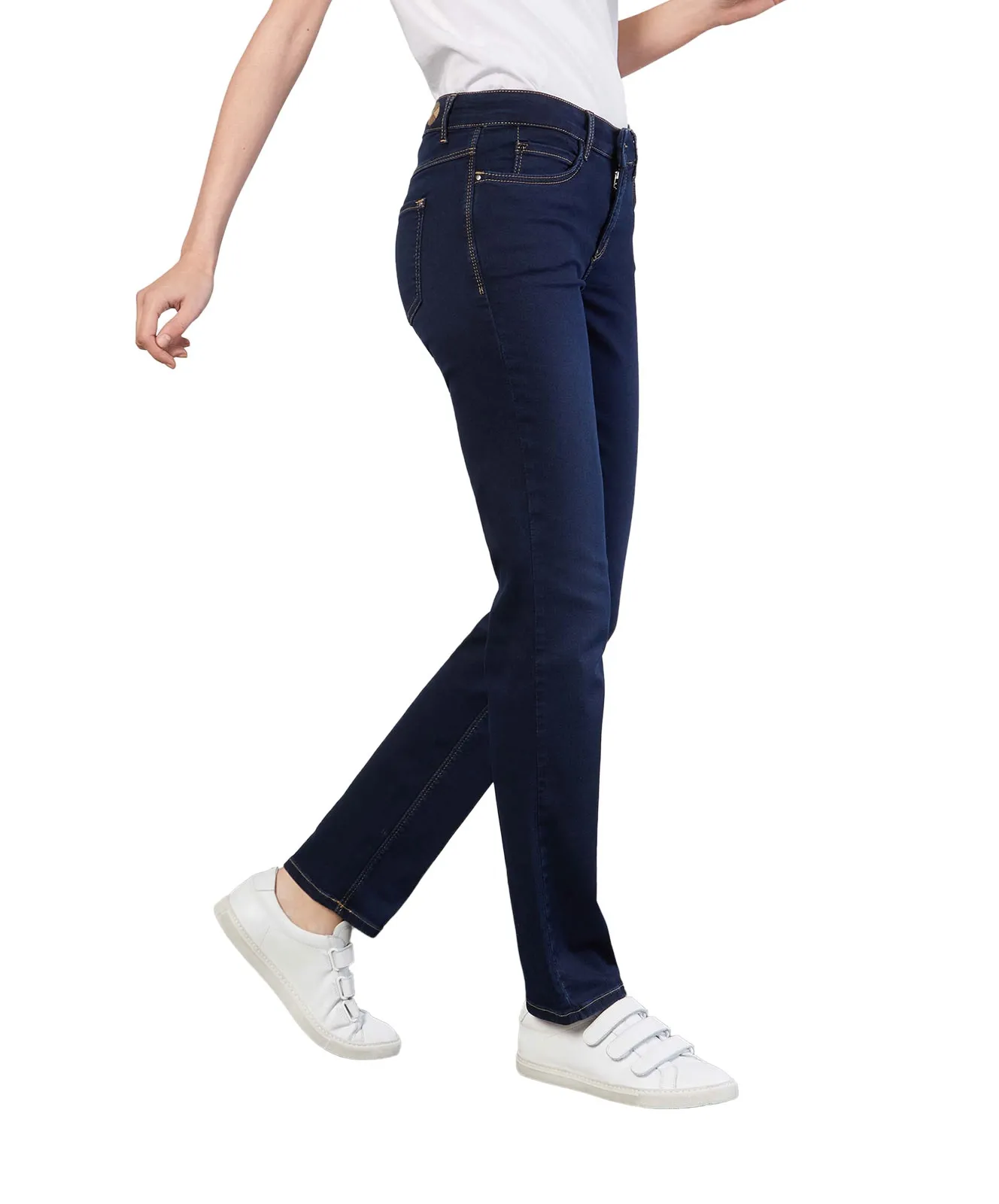 MAC Straight Jeans Dream in Mid Blue Authentic Wash