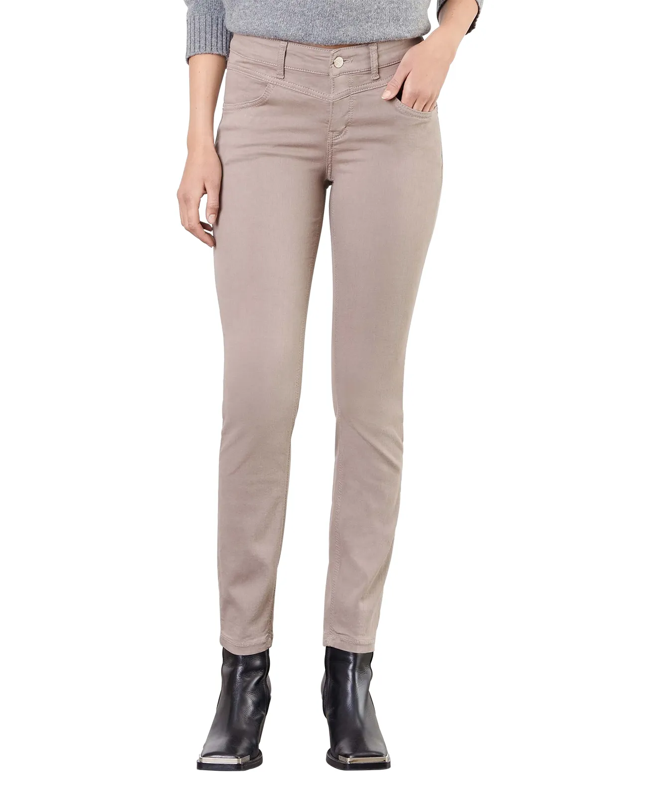 MAC Slim Fit Jeans Dream Slim in Light Blue Used Washed