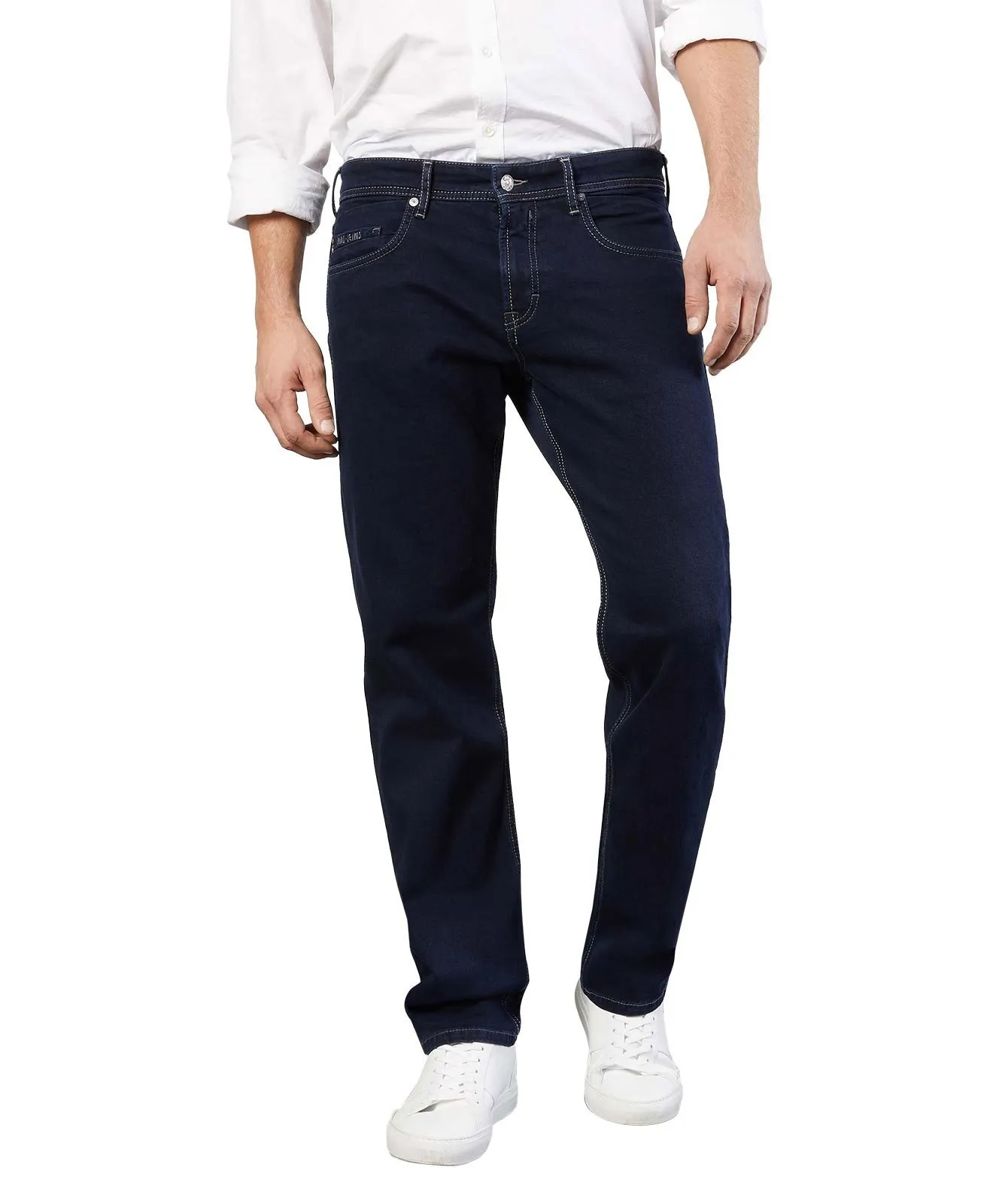 MAC Straight Leg Jeans Ben in Blue Black