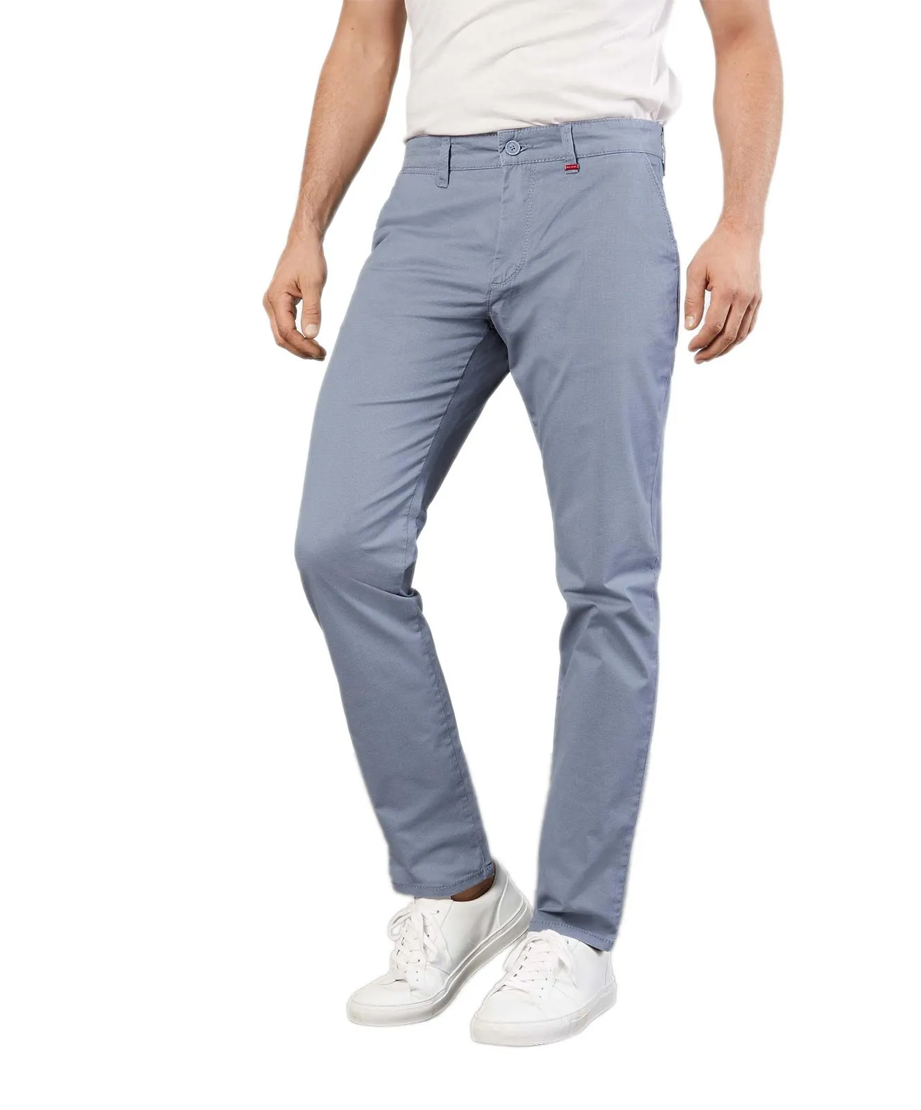 MAC Chino Hose Lennox in Capri Blue Printed