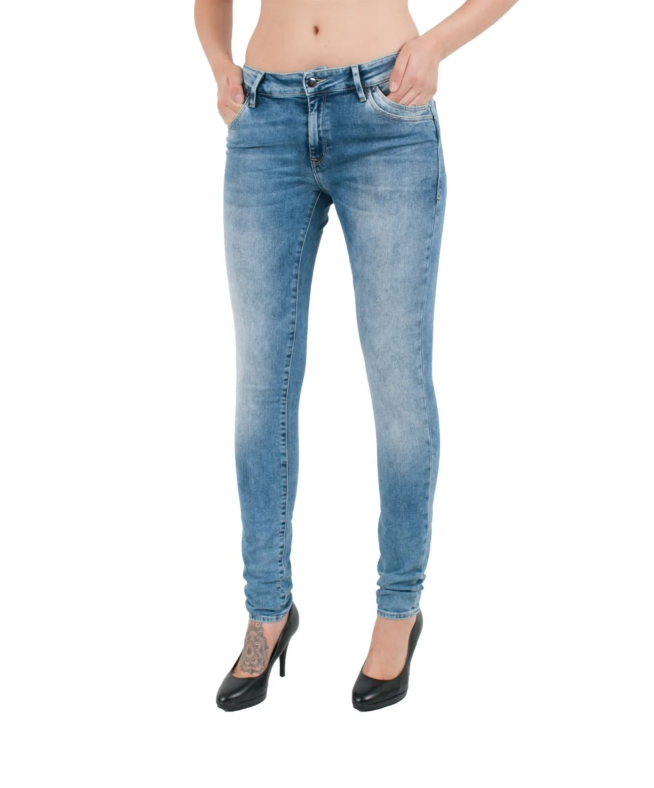 Mavi Jeans Skinny Jeans Adriana in Light Indigo Glam