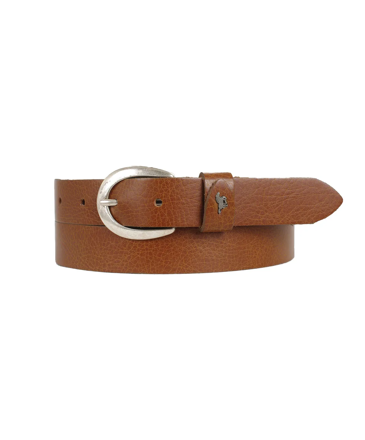 Mustang Taillengürtel Damen 2,5cm Softledergürtel in Cognac