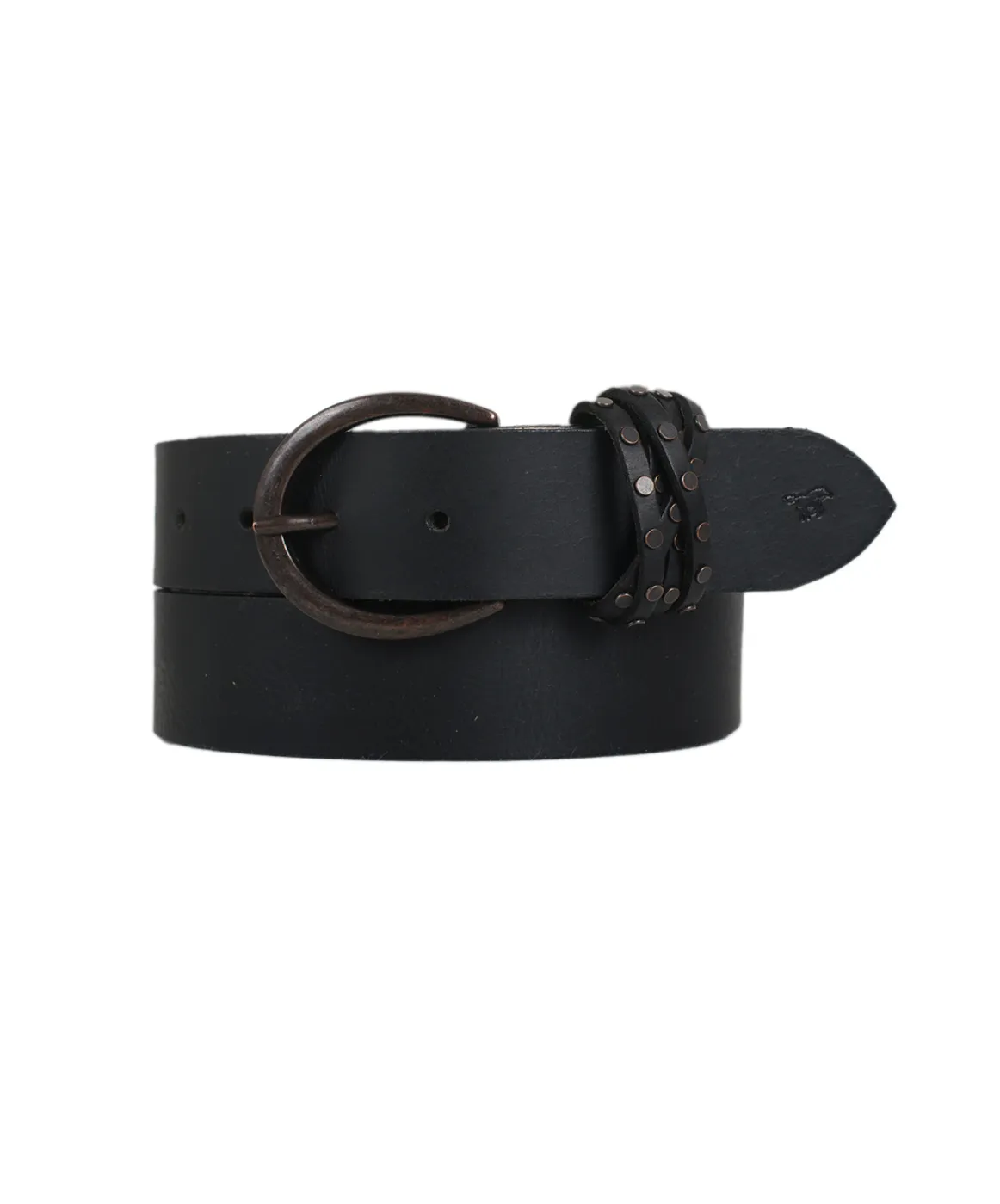 Mustang Ledergürtel Damen Buckle In Mat in Black