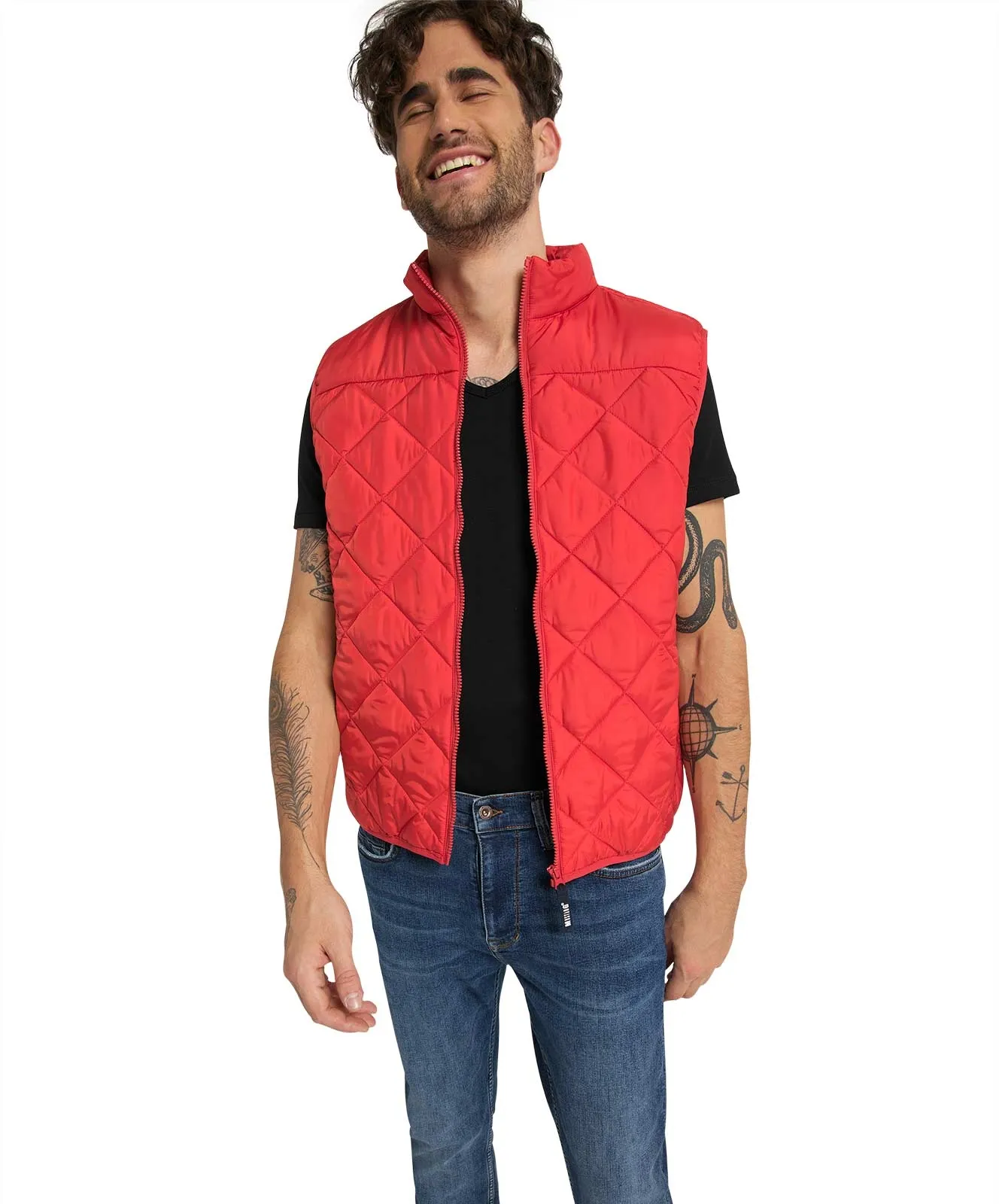 Mustang T-Shirt Slim Fit Aaron V Basic in Black