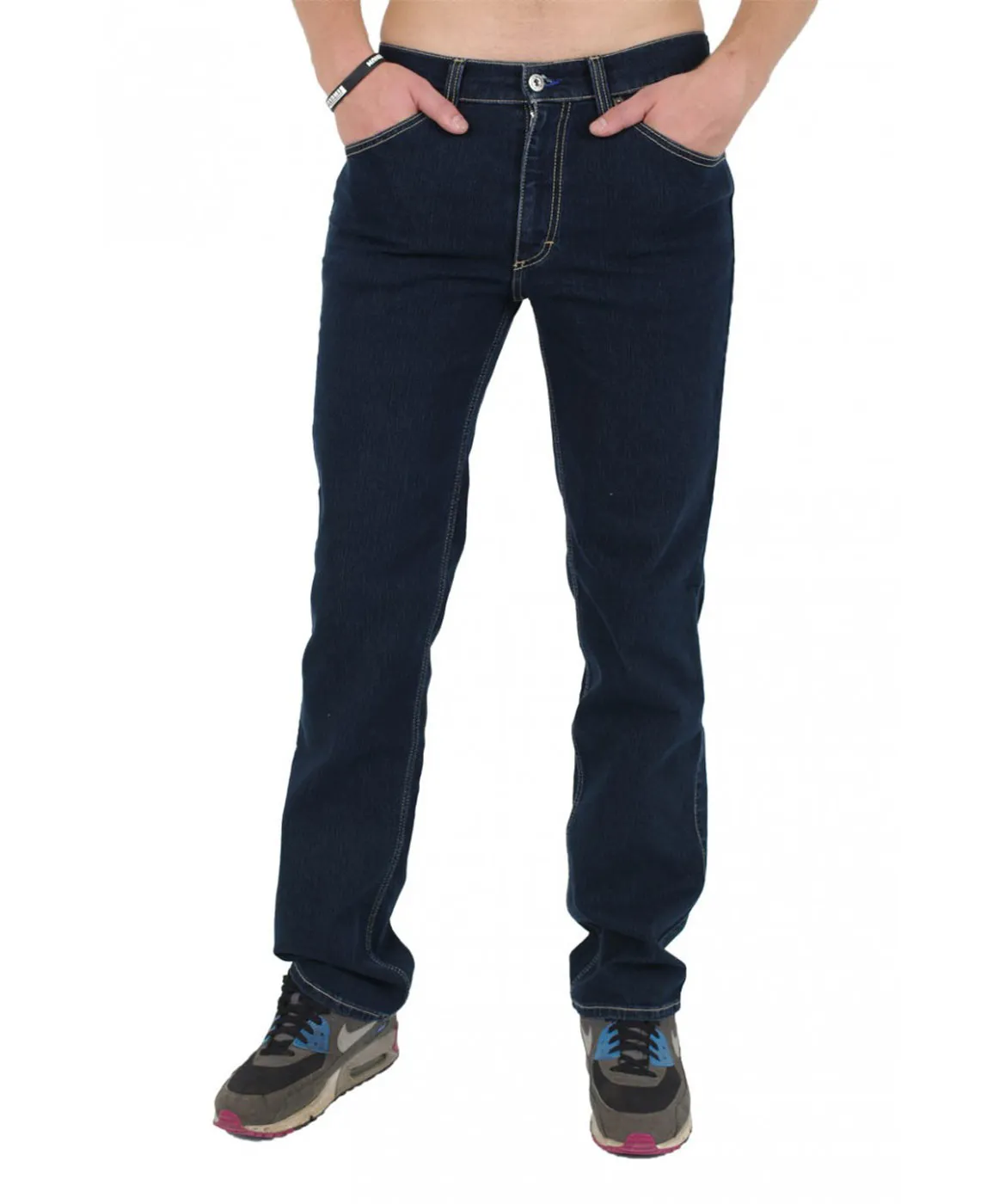 Mustang Straight Leg Jeans Tramper in Stone Washed
