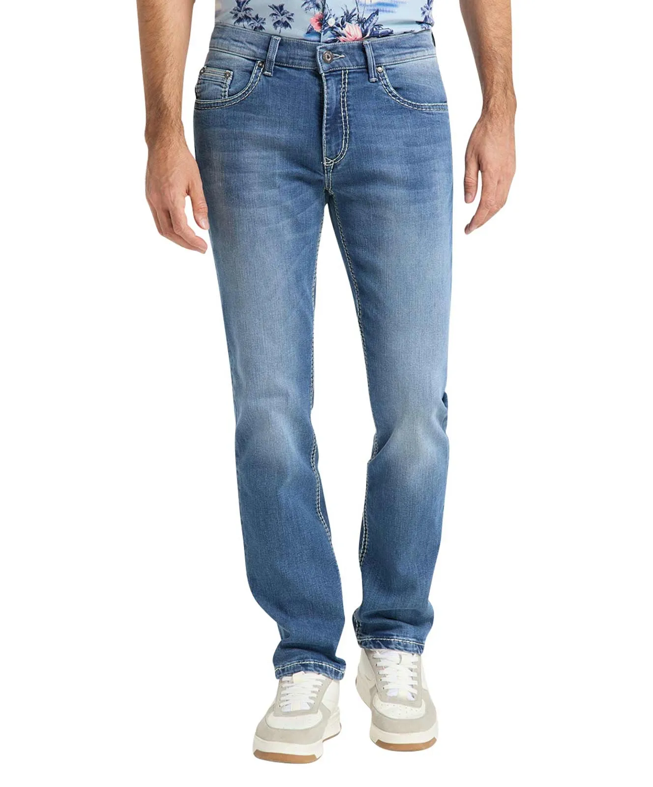 Pioneer Straight Leg Jeans Rando in Stone Used With Buffies