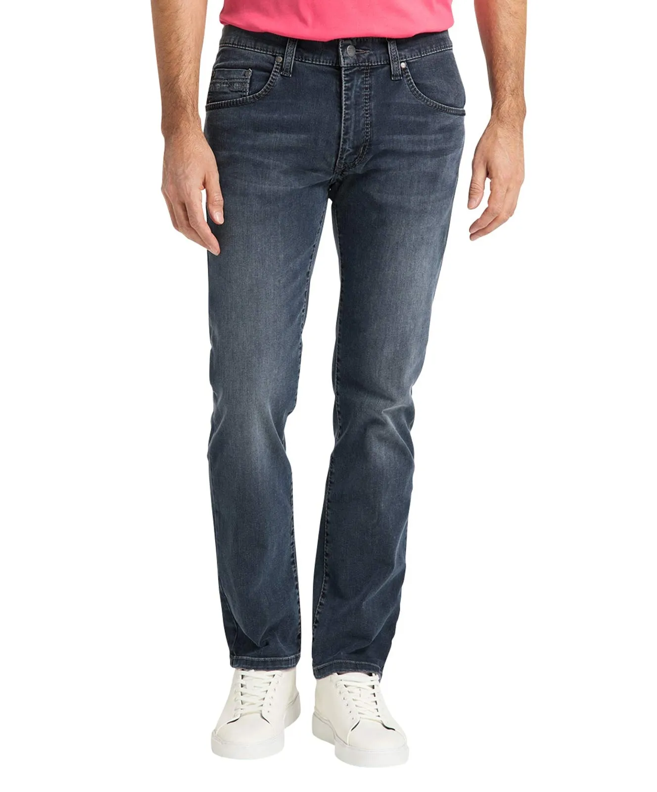 Pioneer Straight Leg Jeans Rando Megaflex in Stone Used With Buffies