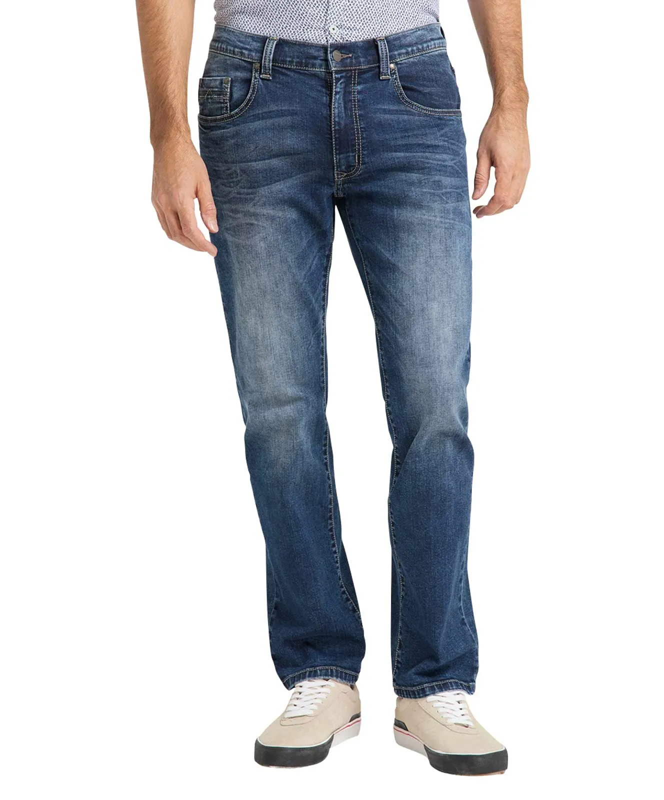 Pioneer Straight Leg Jeans Rando Megaflex in Dark Used With Buffies