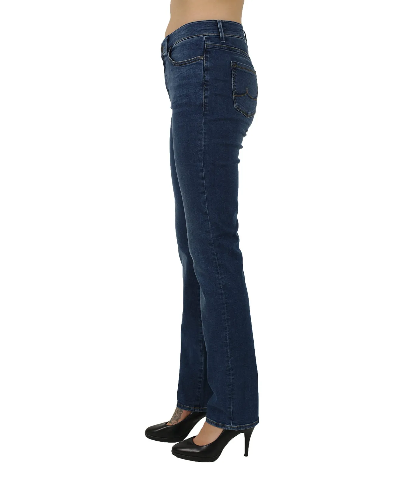 Pioneer Straight Jeans Kate in Blue Used Buffies