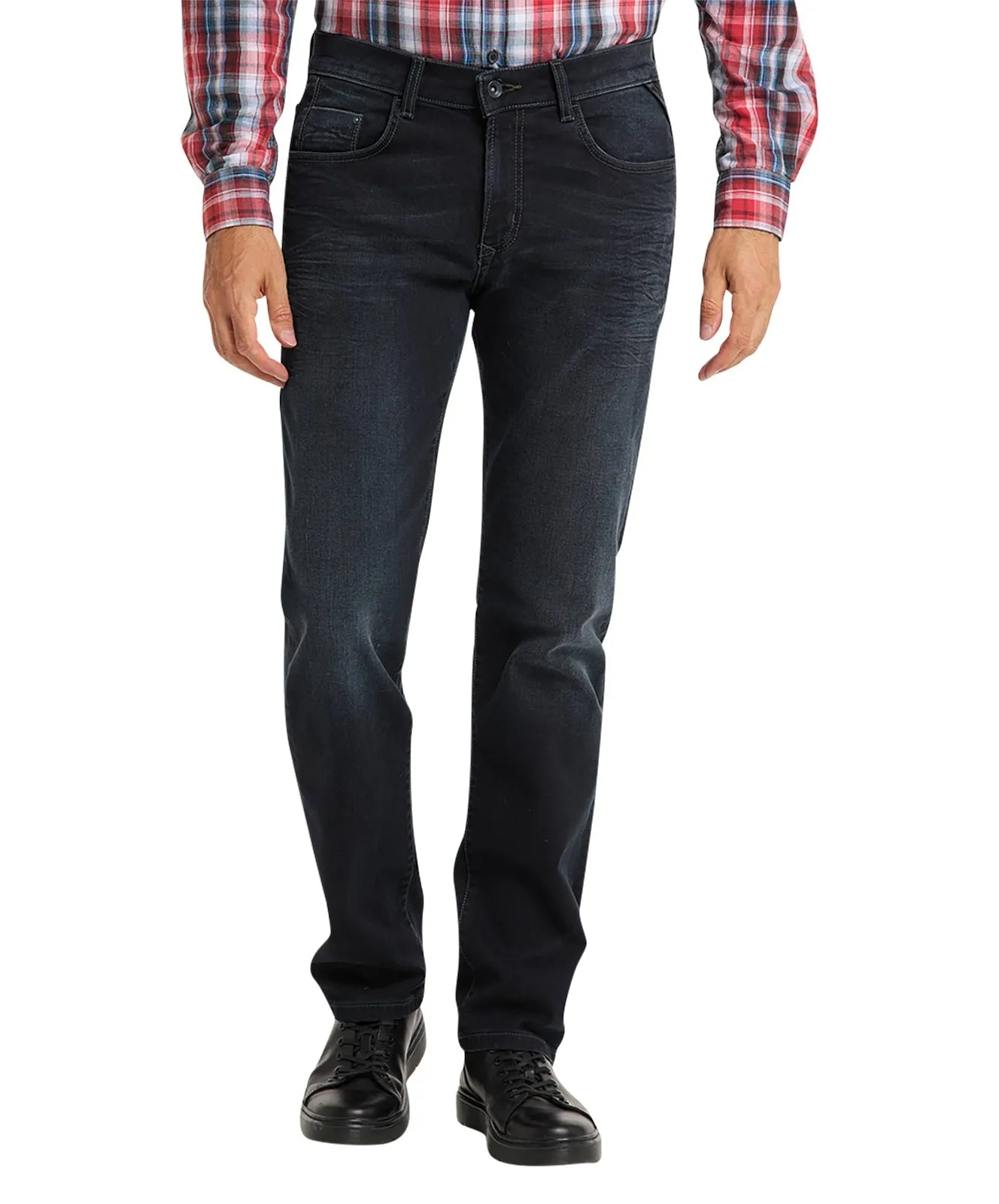 Pioneer Straight Jeans Eric in Dark Used With Buffies