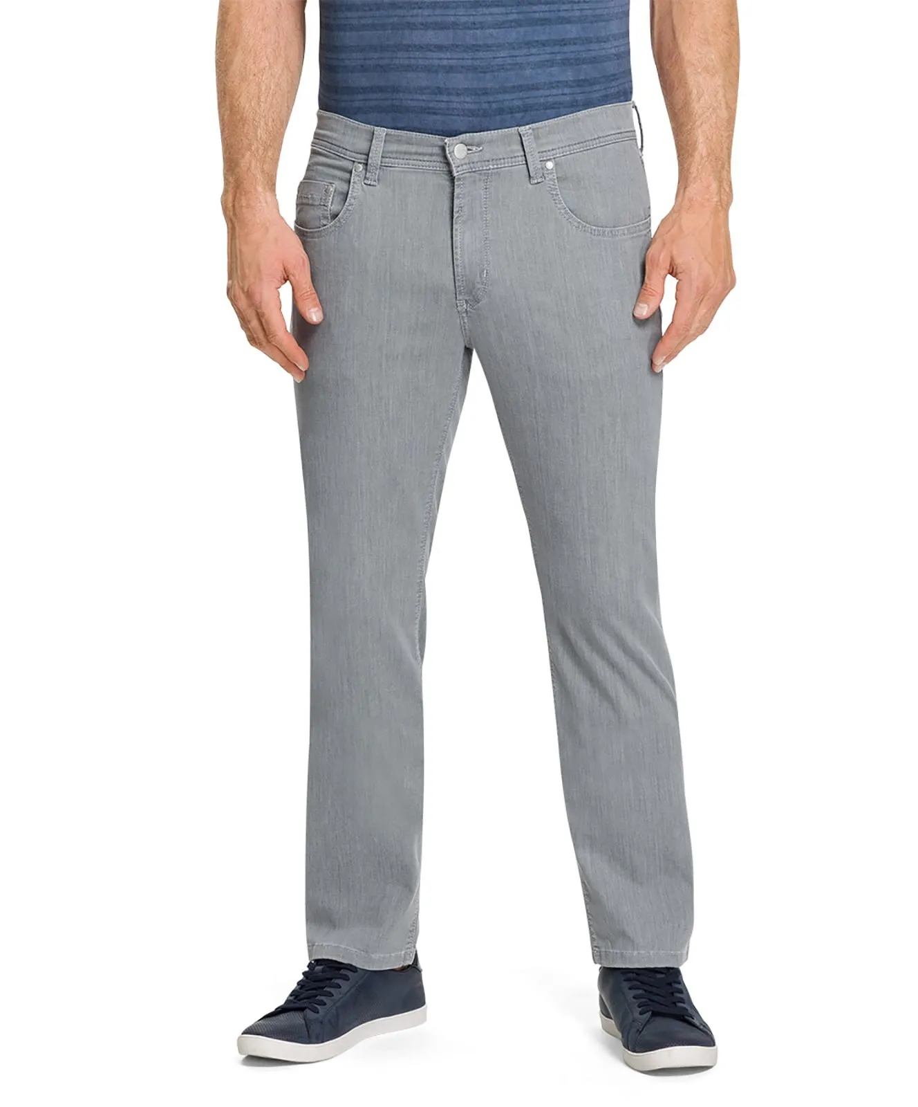 Pioneer Straight Jeans Rando 1680 in Light Grey Stonewash