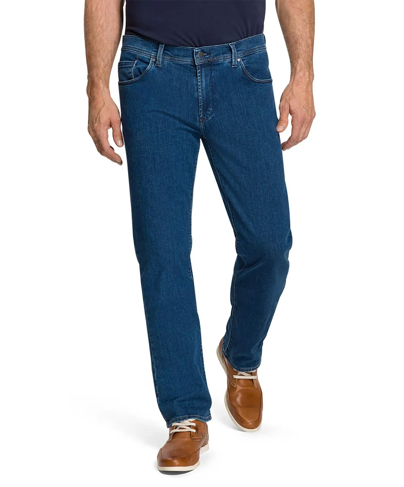 Pioneer Straight Jeans Thomas 1601 in Blue Stonewash