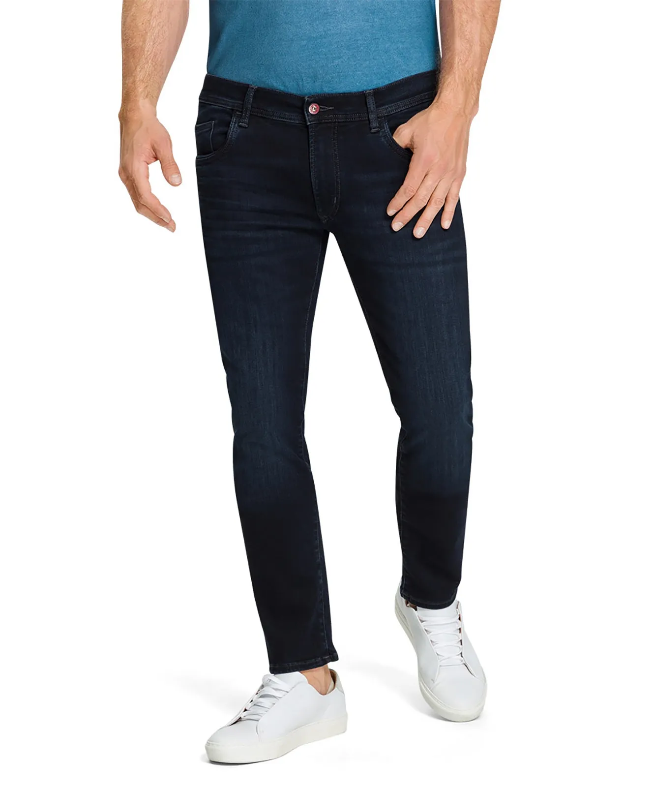 Pioneer Slim Fit Jeans Rayn in Blue Black Used Buffies
