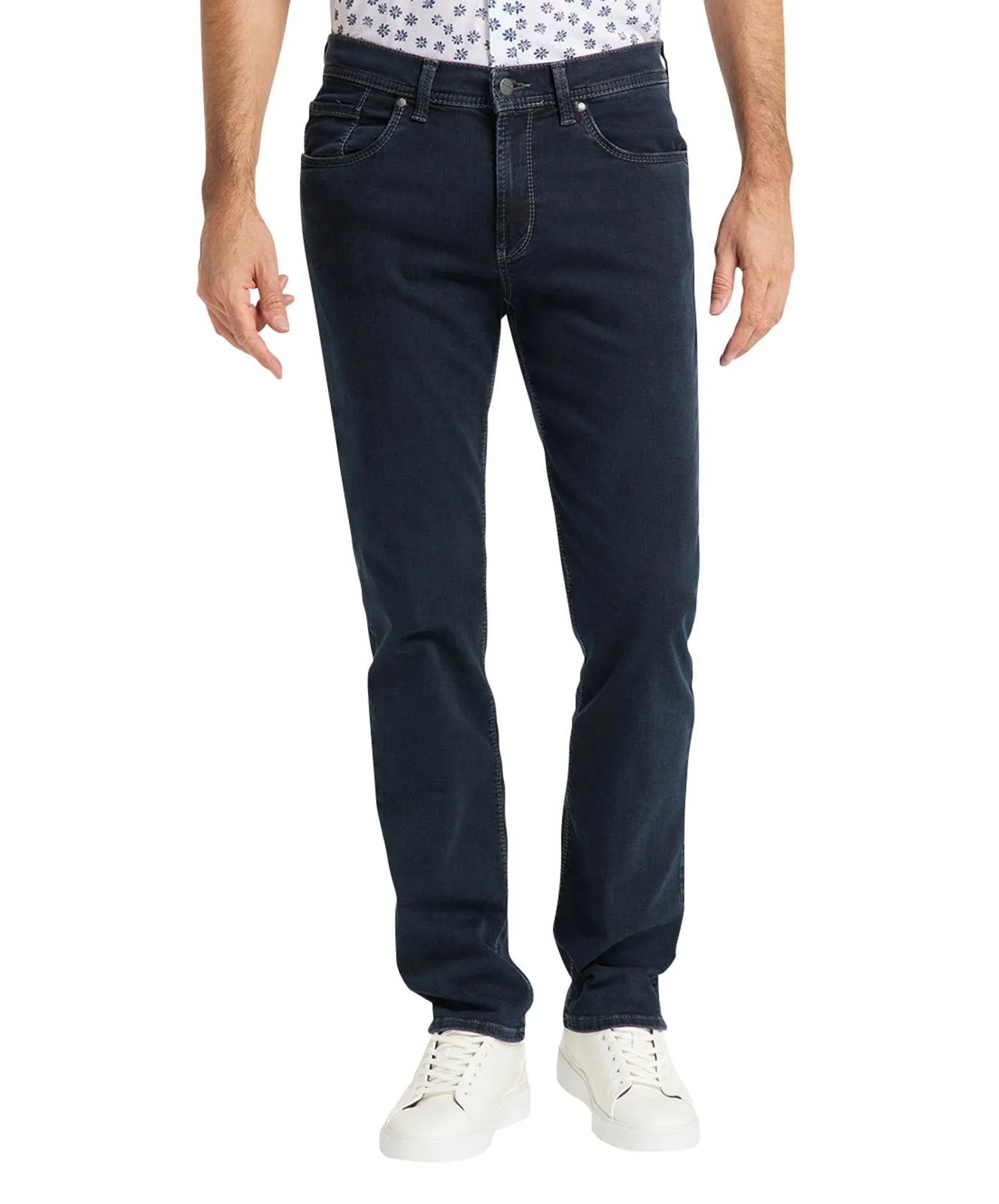 Pioneer Straight Leg Jeans Thomas 1601 in Blue/Black