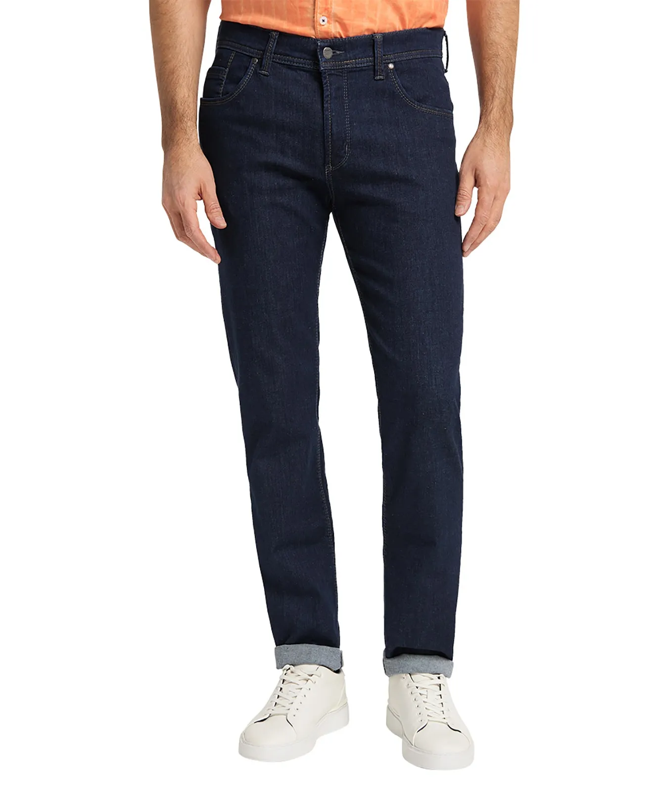 Pioneer Straight Jeans Thomas 1601 in Dark Blue Stonewash