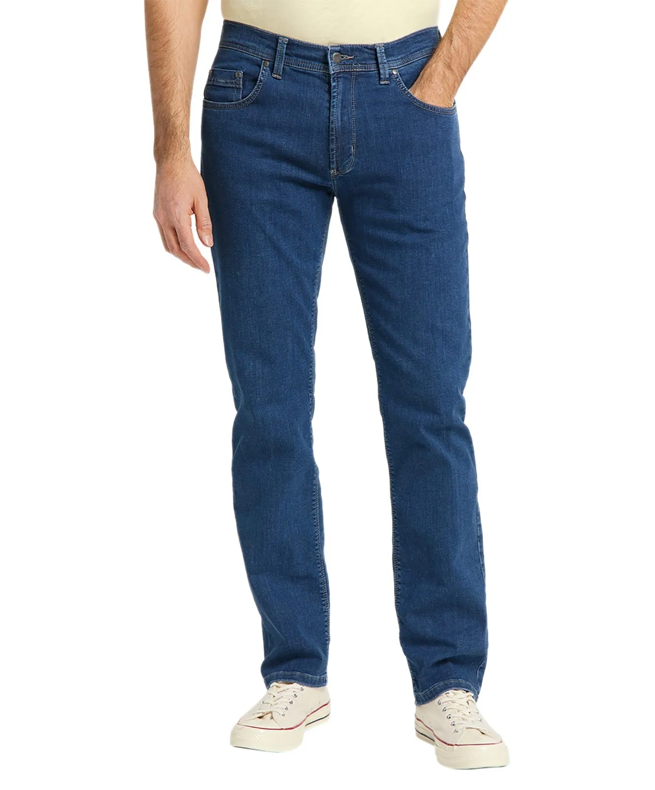 Pioneer Straight Jeans Rando Megaflex 1680 in Blue Stonewash