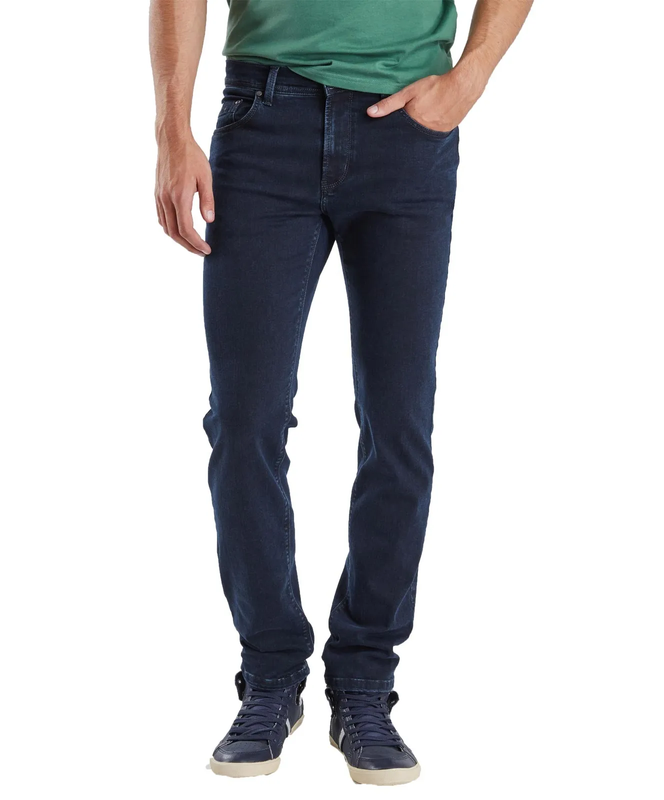 Pioneer Straight Jeans Rando Megaflex 1680 in Rinse