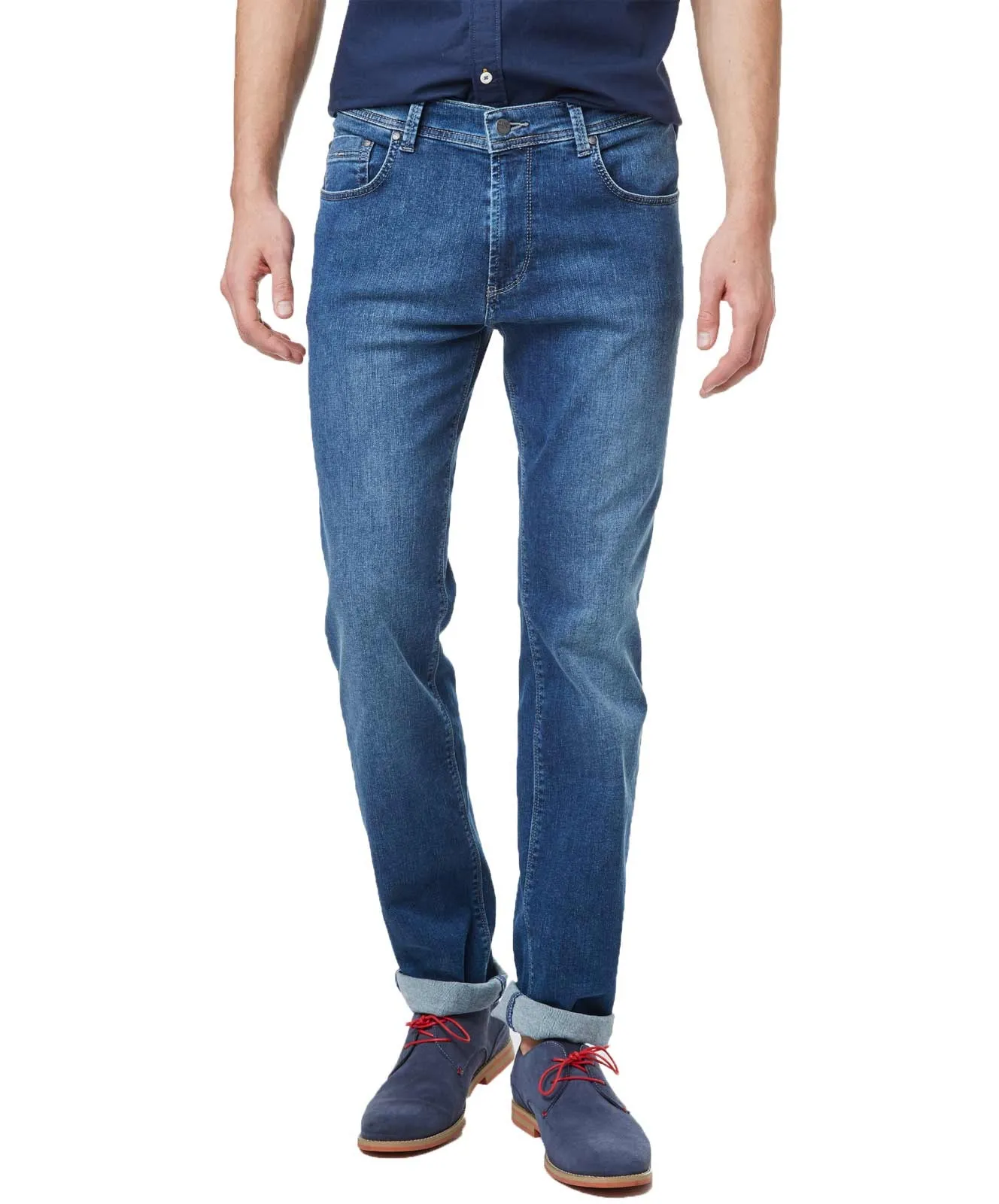 Pioneer Straight Jeans Rando Megaflex 1680 in Blue Used