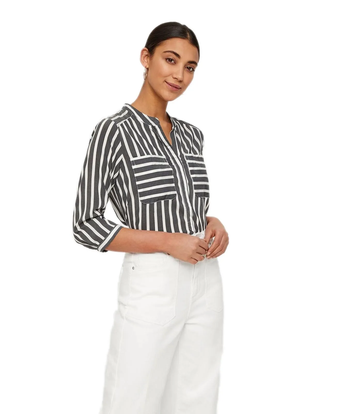 Vero Moda Hemdbluse Loose Fit Erika in Black