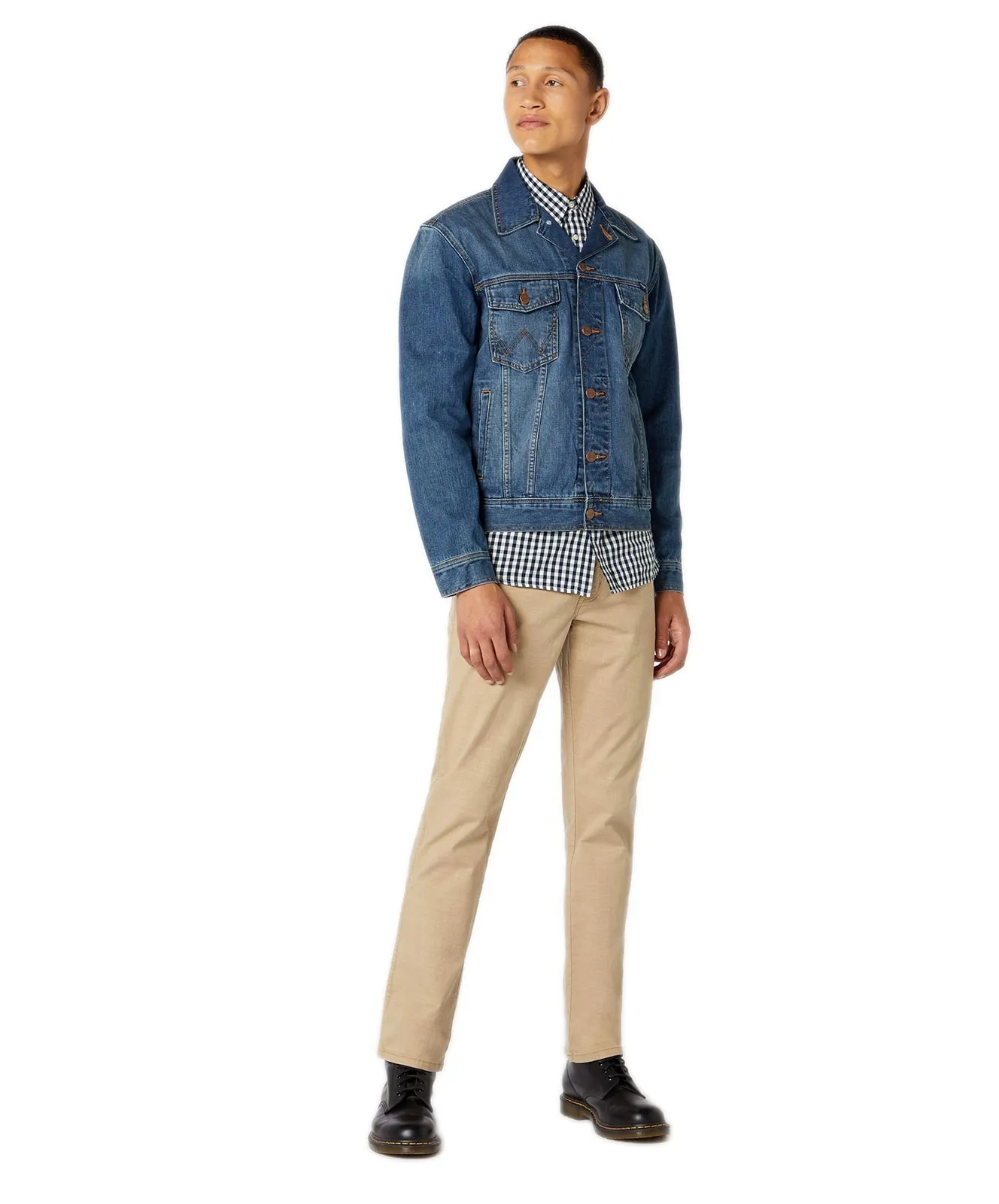 Wrangler Jeansjacke Classic Jacket in Mid Stone
