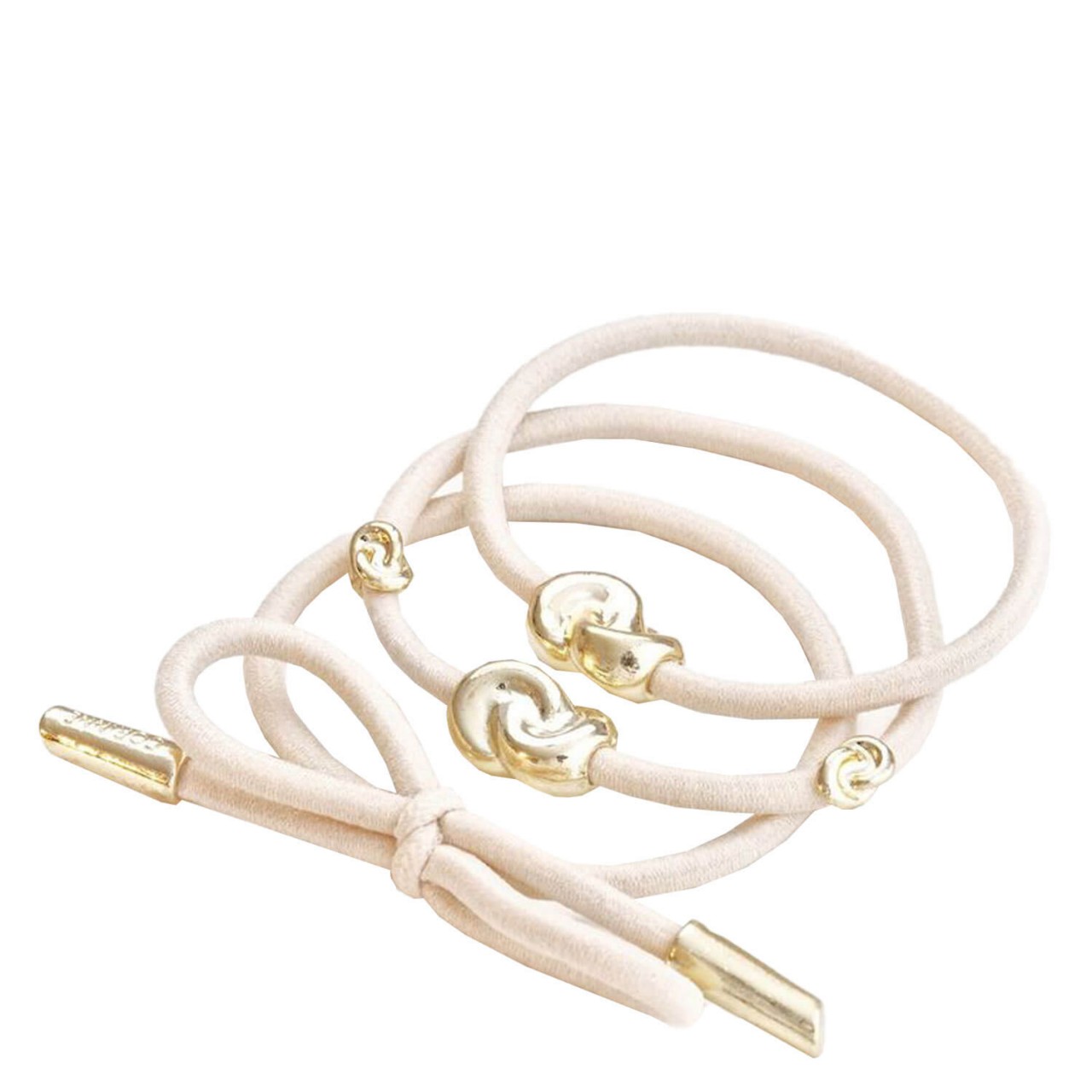 Corinne World - Hair Tie Metal Details Cream