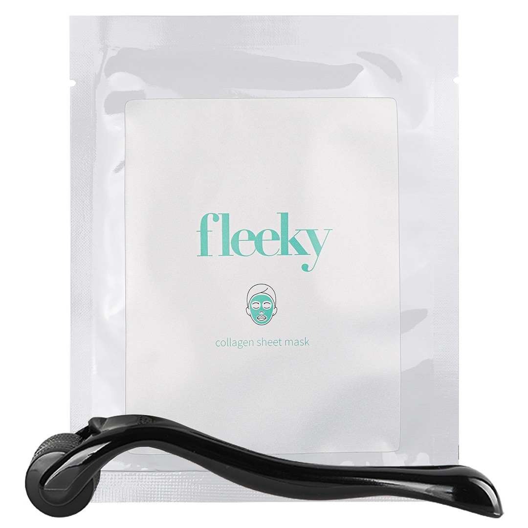 fleeky Face - Sheet Mask Collagen + Roller