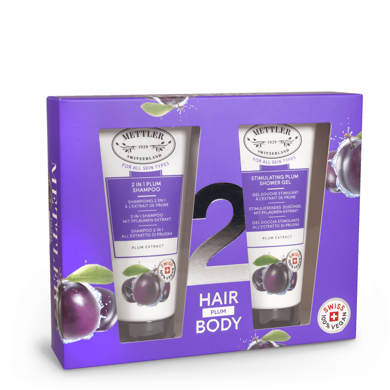 All Skin Types - Haar & Körperpflegeset Pflaume