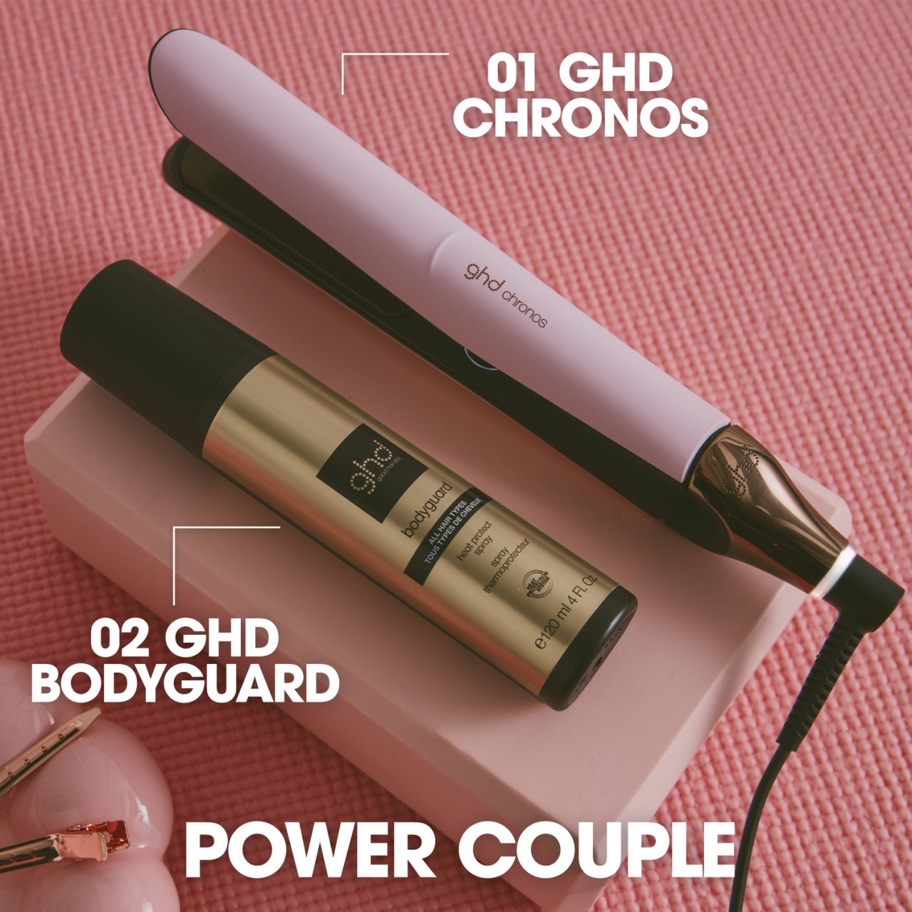 ghd Pink-Sorbet Collection - Chronos™ Limited Edition Styler