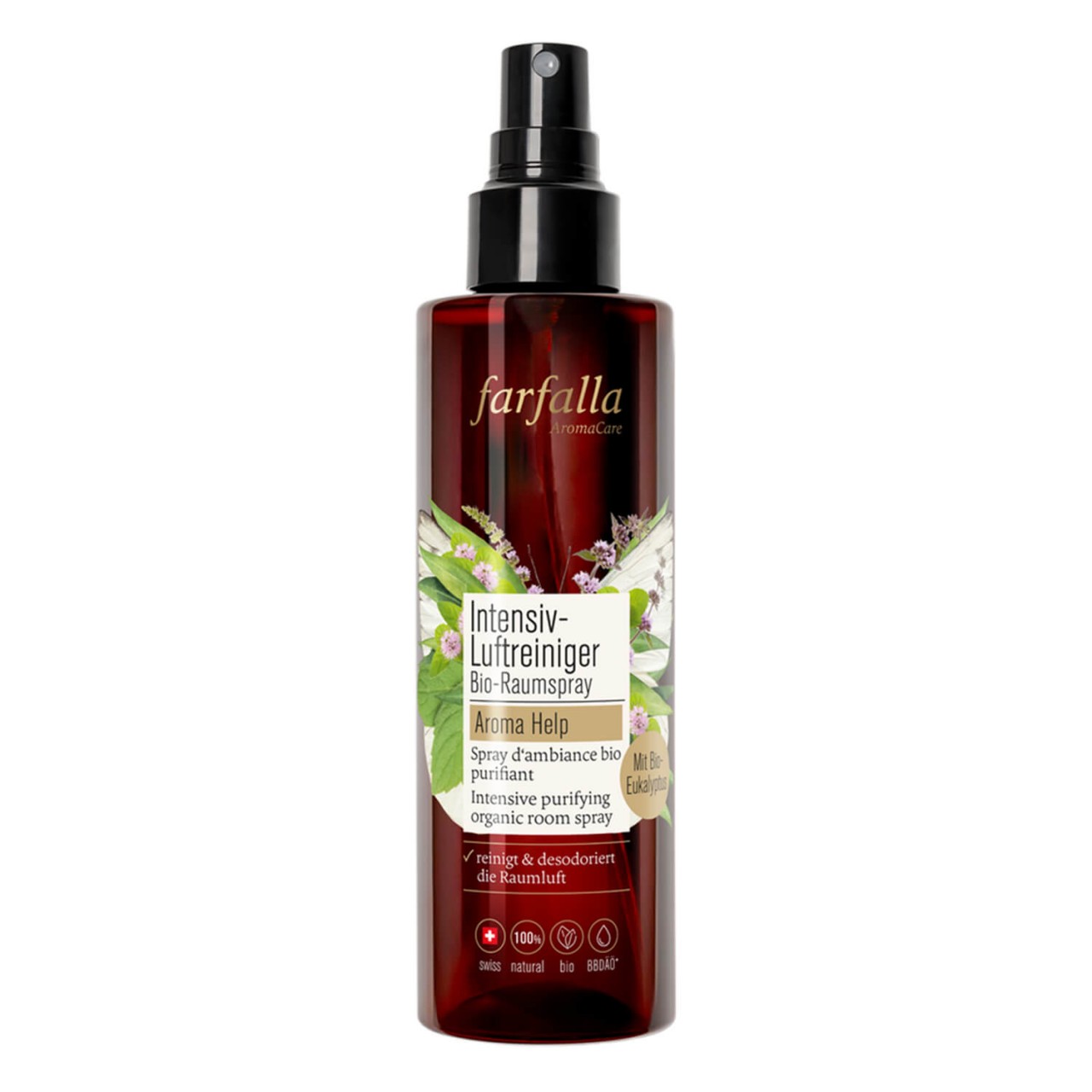Farfalla Raumspray - Intensiv-Luftreiniger Bio-Raumspray Aroma Help
