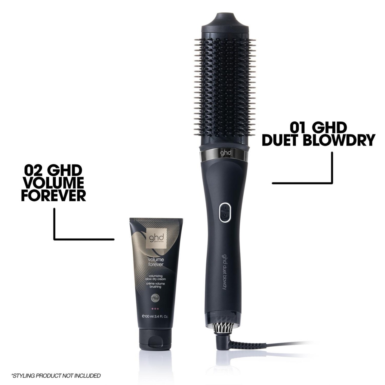 Wet-to-dry - Ghd Duet Blowdry Schwarz
