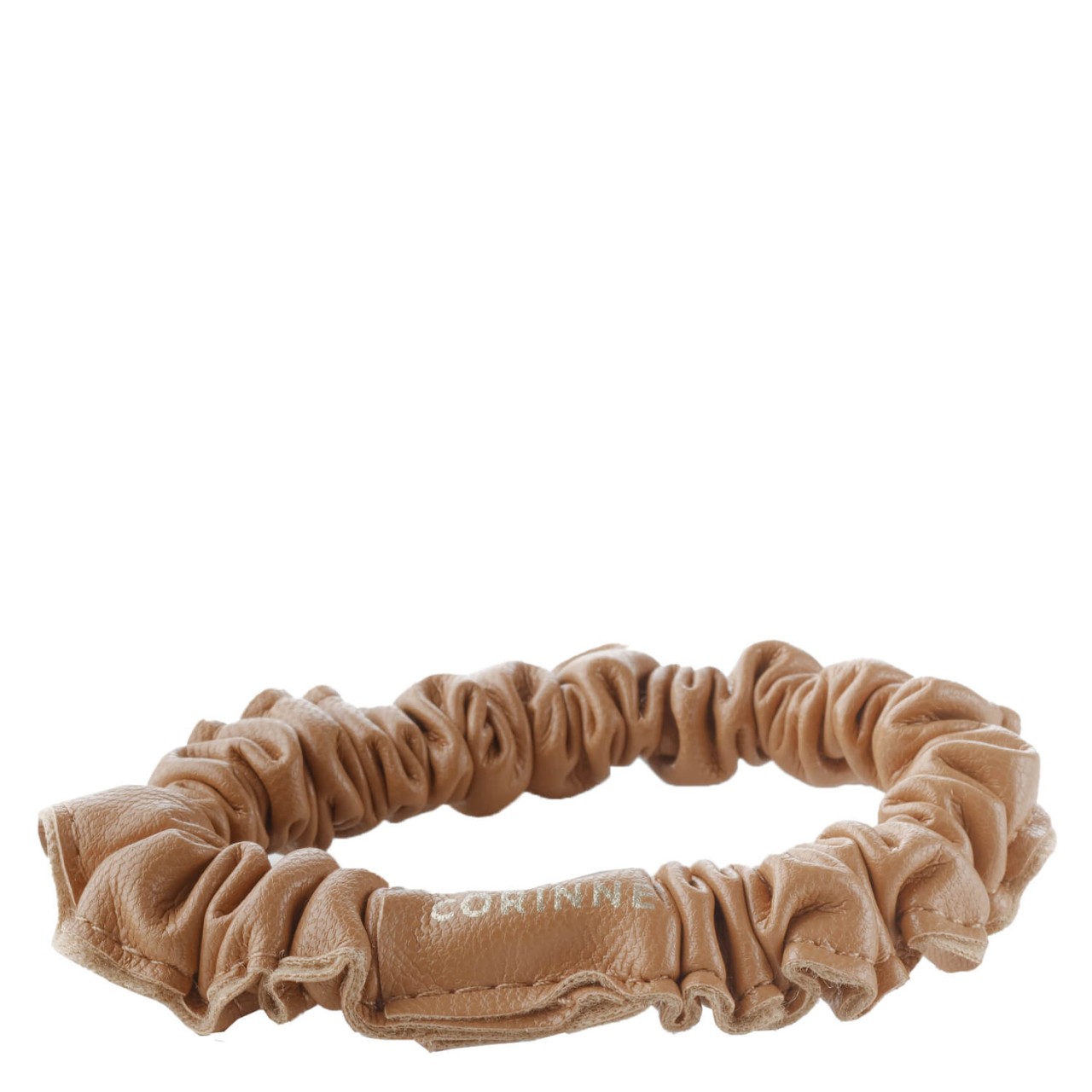 Corinne World - Vegan Scrunchie Narrow Camel