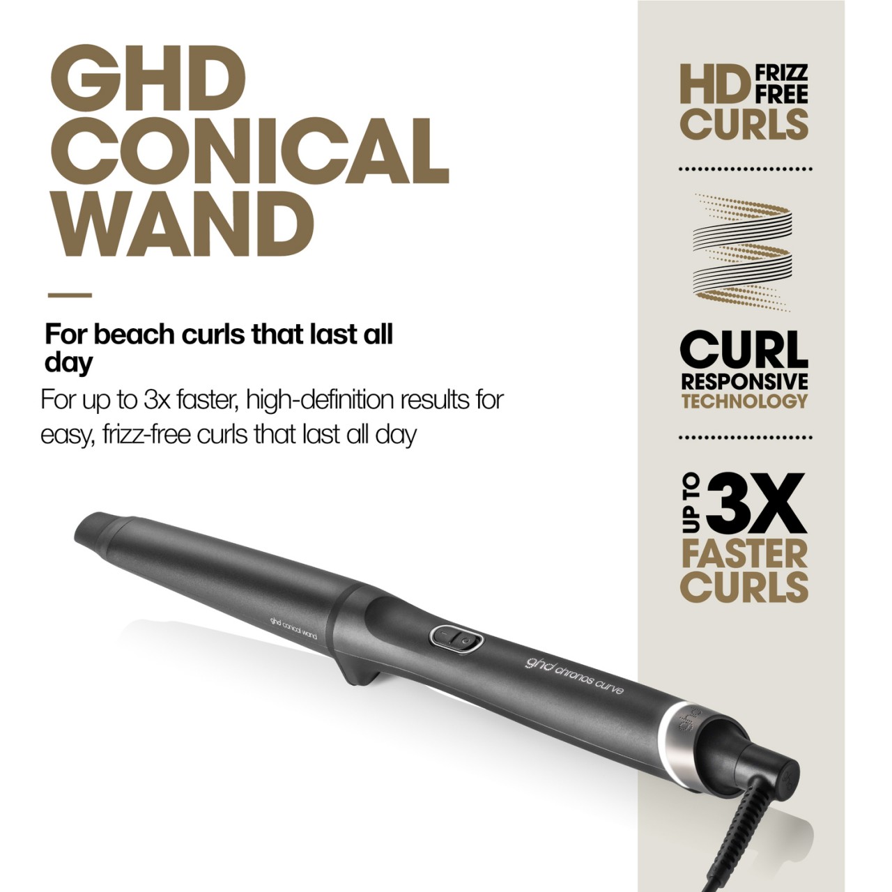 ghd Chronos Curve - Conical Wand