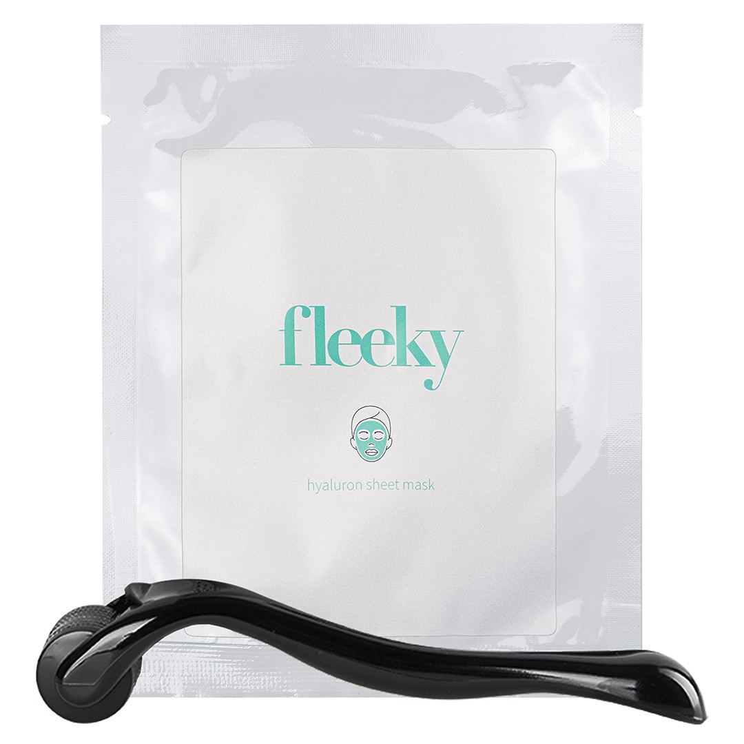 fleeky Face - Sheet Mask Hyaloron + Roller