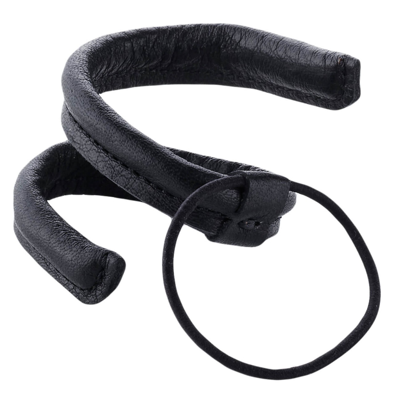 Corinne World - Leather Band Short Narrow Bendable Black