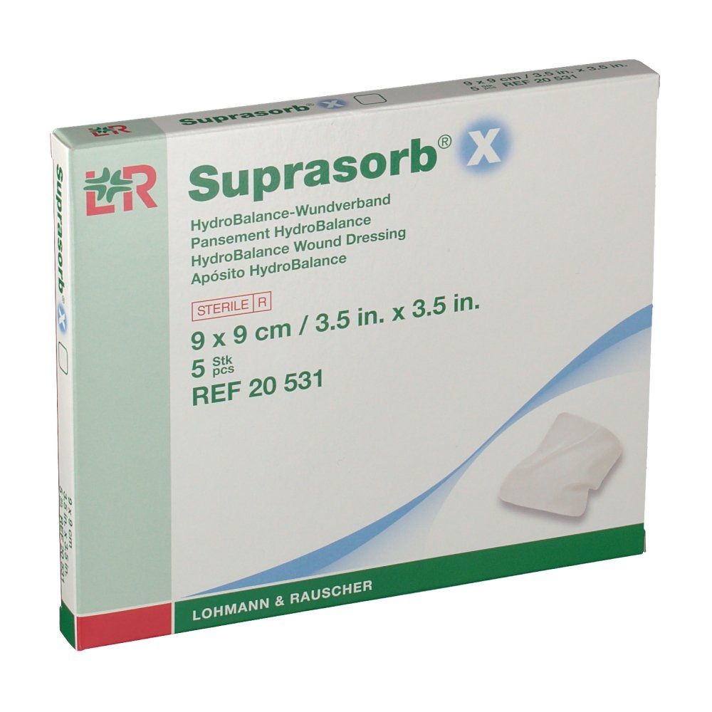 Suprasorb X Pfannen Zellulose 9 x 9 cm