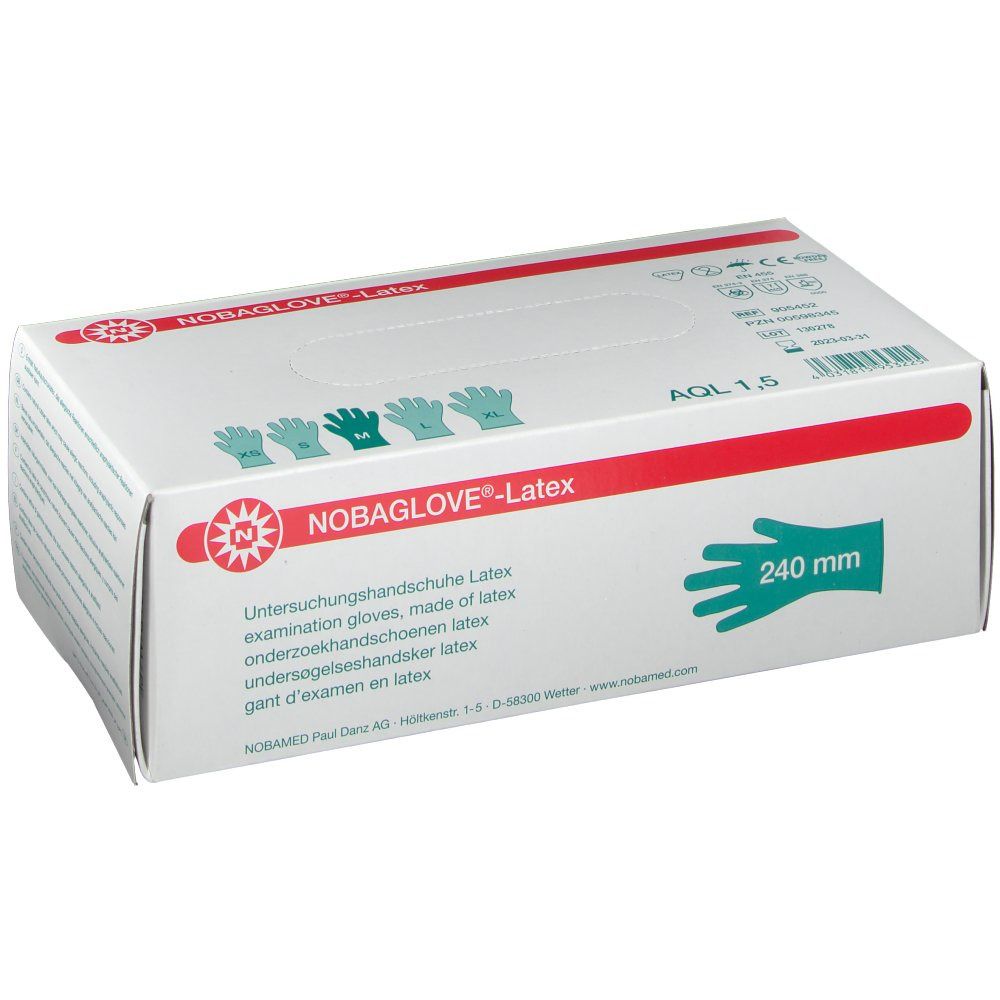 NOBAGLOVE®-Latex angeraut Gr. M