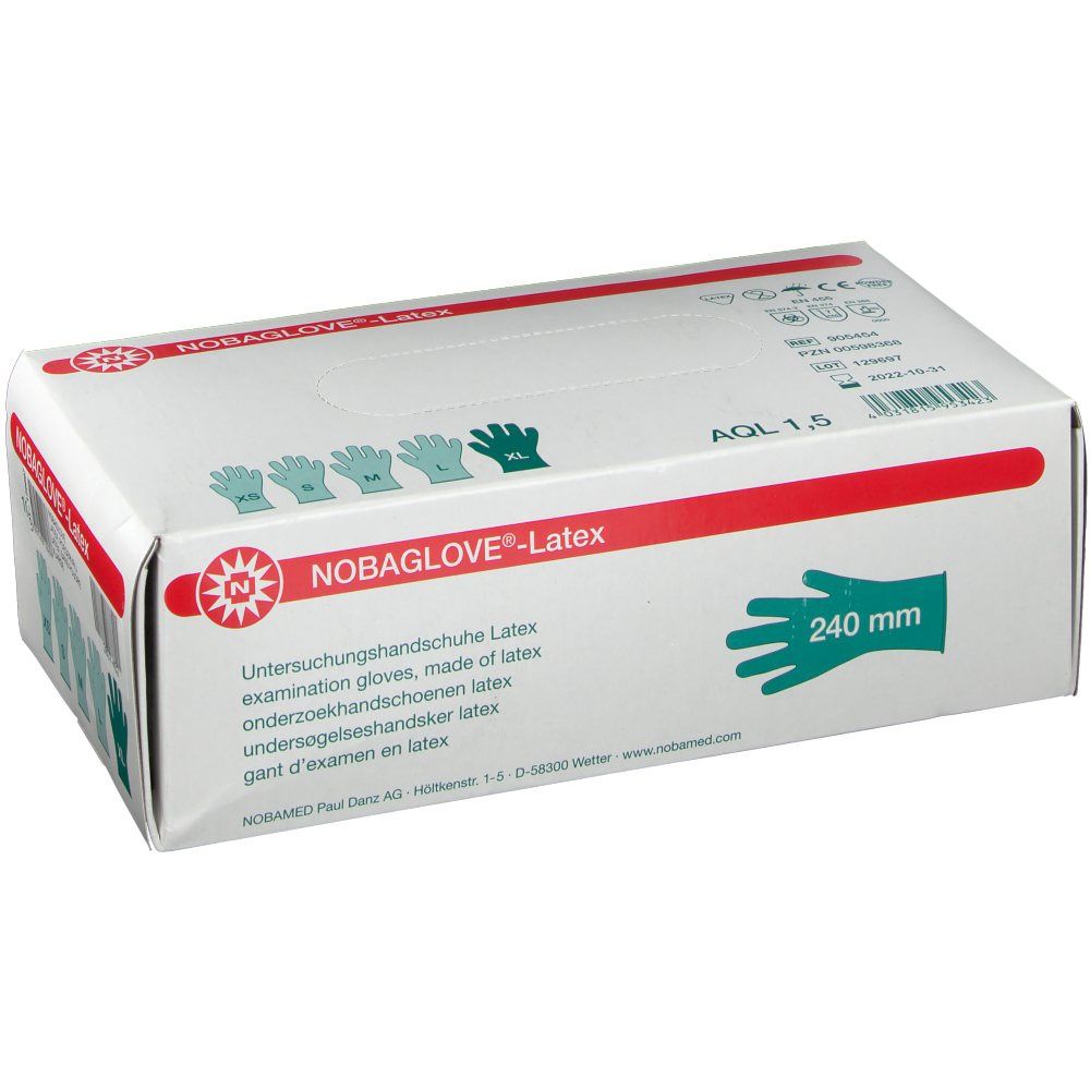 NOBAGLOVE®-Latex angeraut Gr. XL
