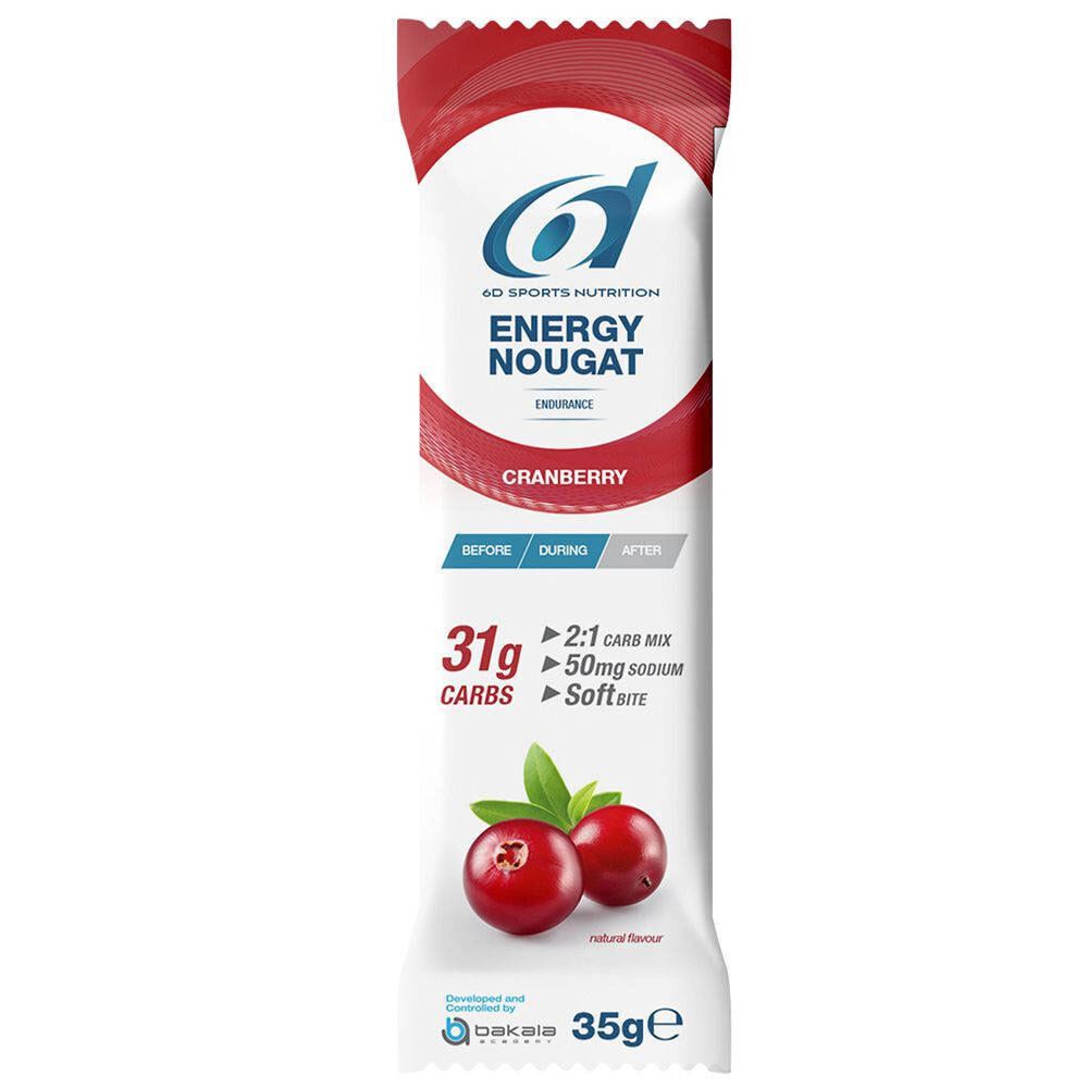 6D Sports Nutrition Energie Nougat-Cranberry