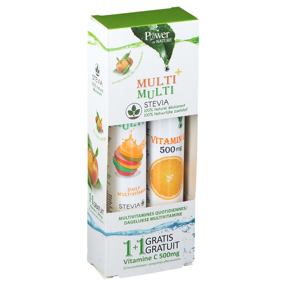 Power of Nature Multi+ Multi mit Stevia + Vitamin C 500 mg