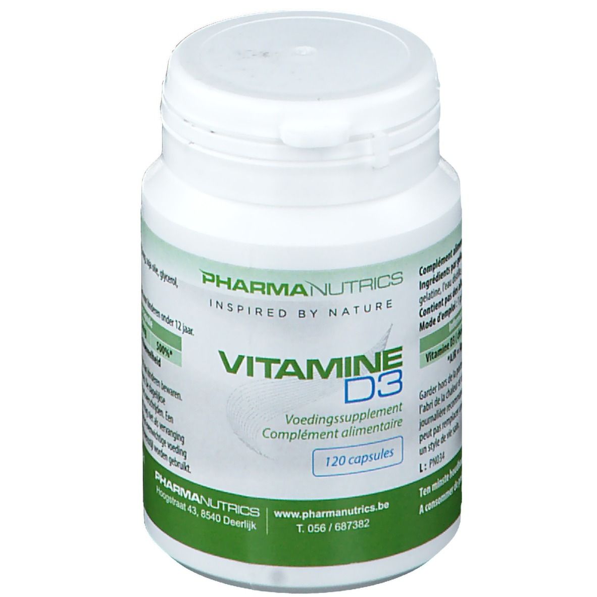 PharmaNutrics Vitamine D3 120kapseln
