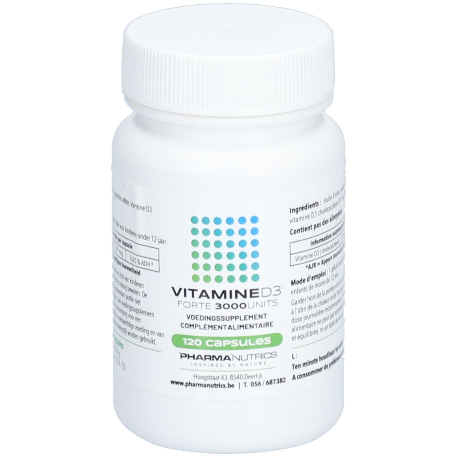 PharmaNutrics Vitamine D3 Forte 3000 IU