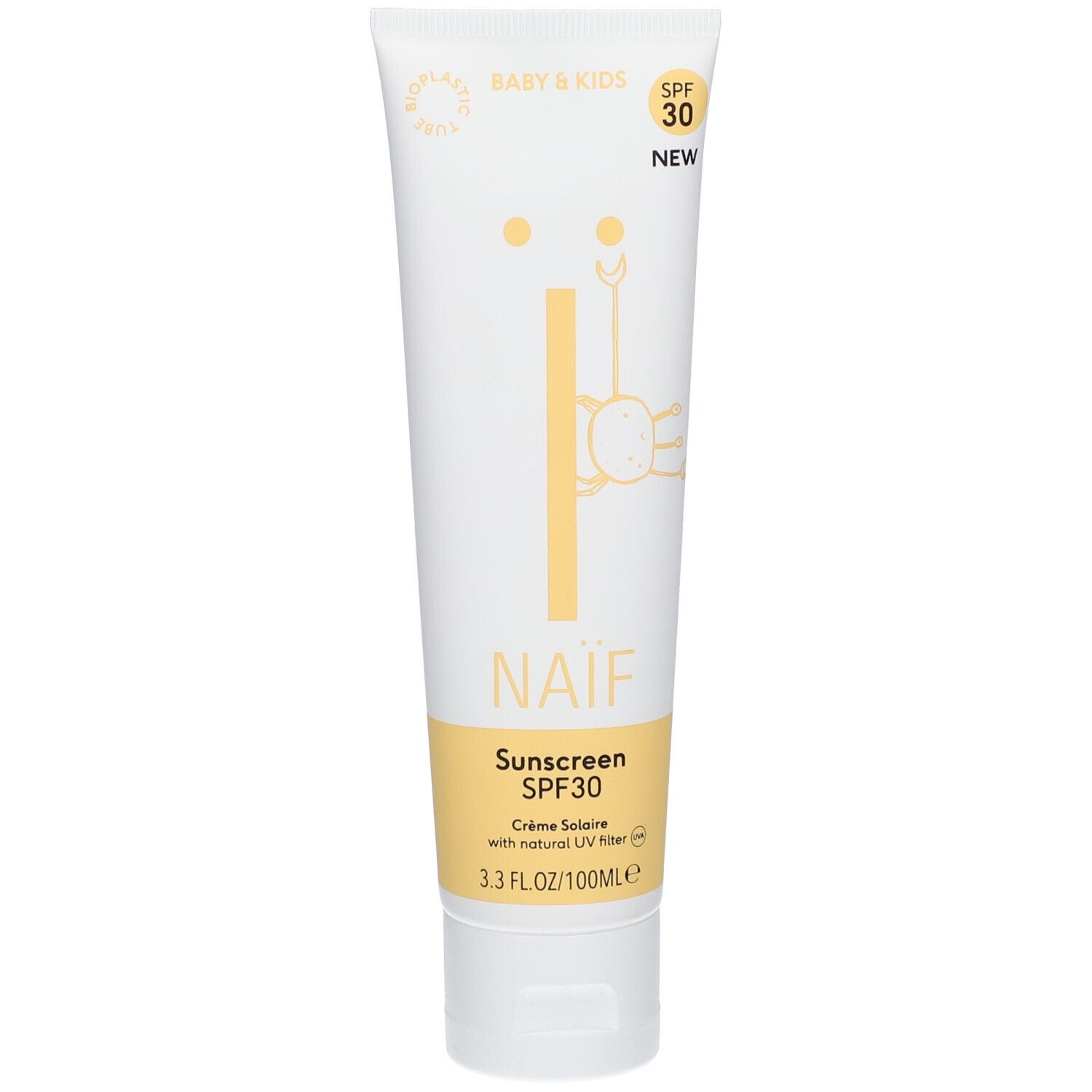 NAIF Sonnencreme für Babys und Kinder SPF30