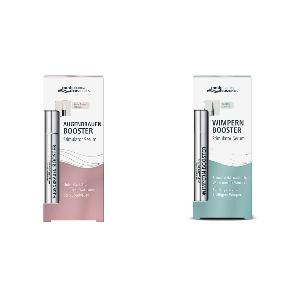 medipharma cosmetics Augenbrauen Booster Stimulator Serum + Wimpern Serum