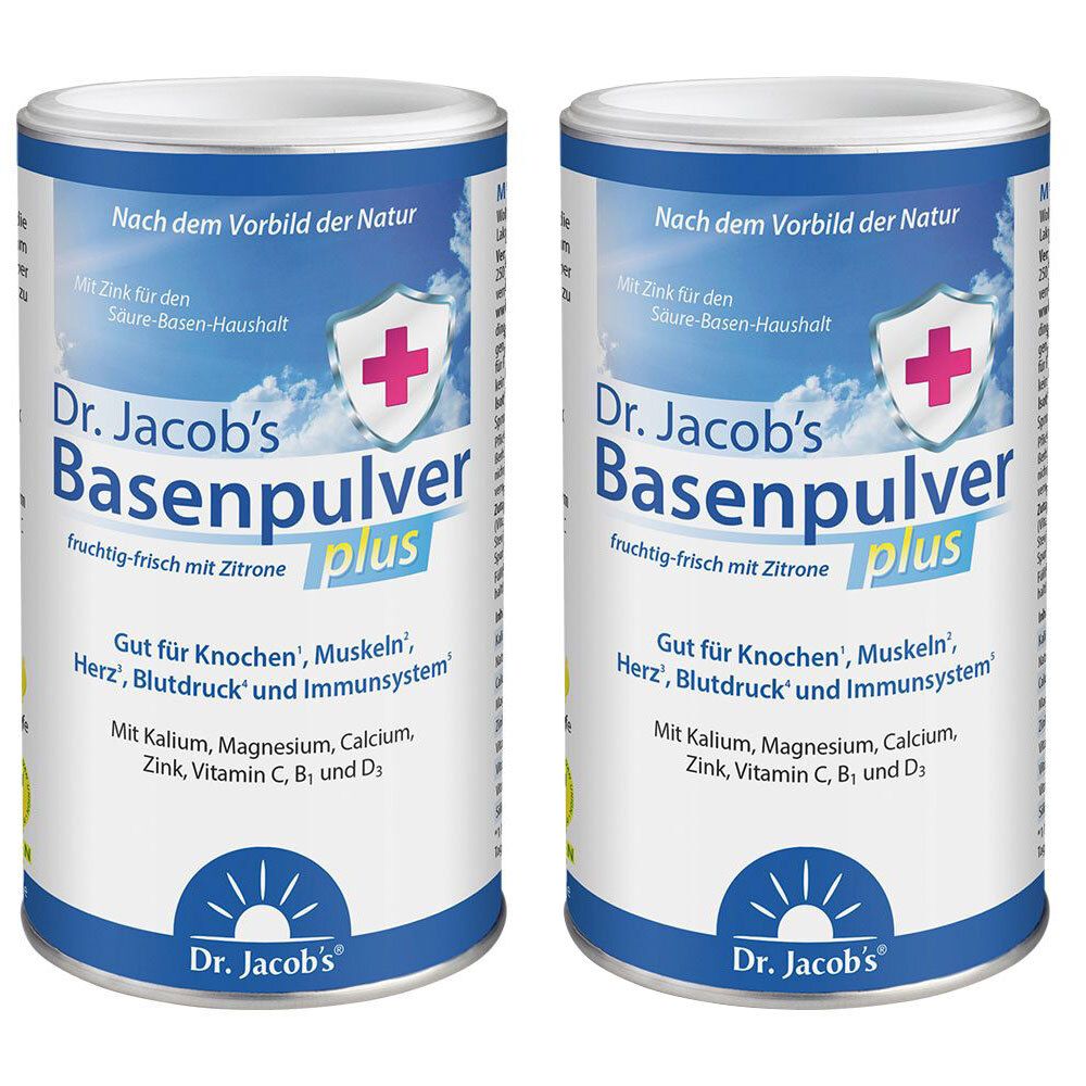 Dr. Jacob's Basenpulver plus mit Zitrone