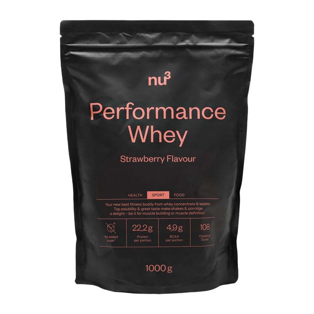 nu3 Performance Whey, Erdbeere - Proteinpulver