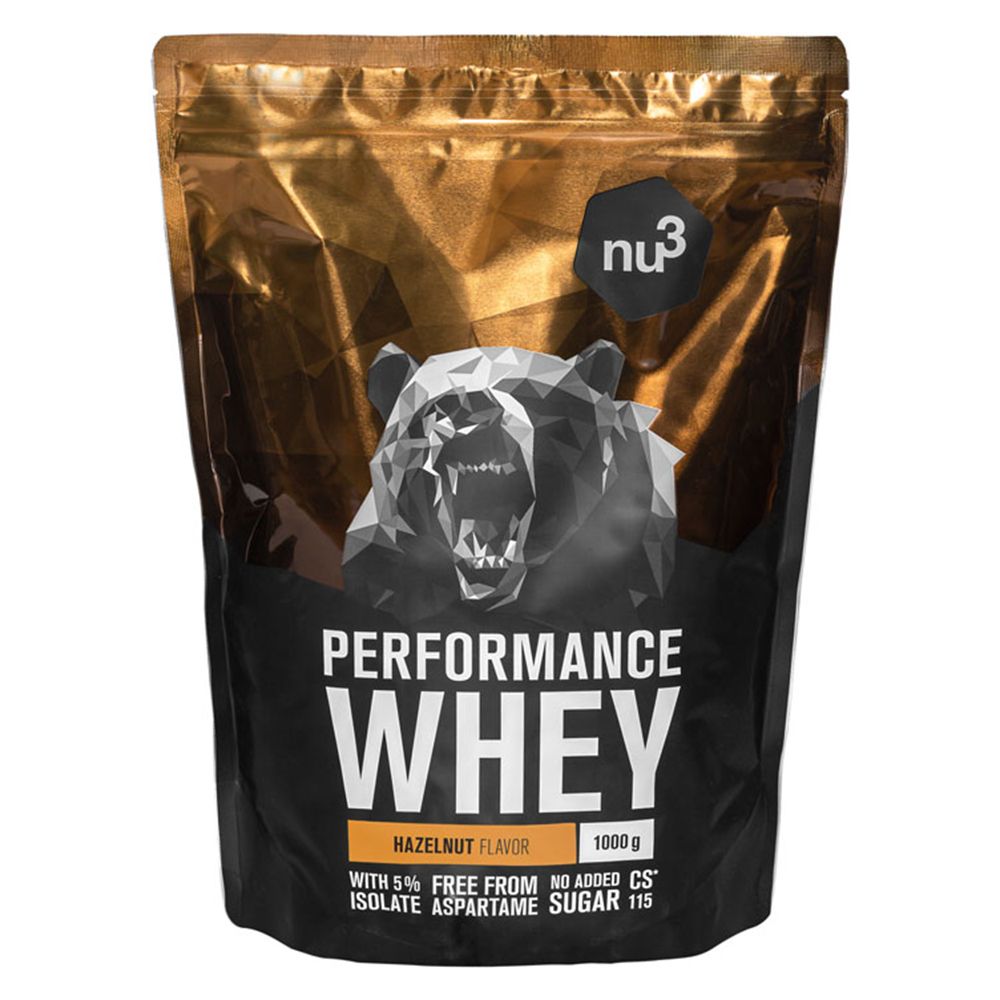 nu3 Performance Whey, Haselnuss – Proteinpulver