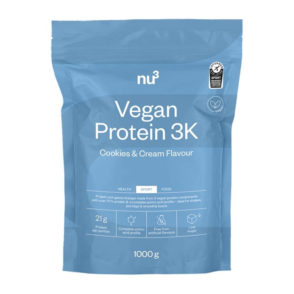 nu3 Vegan Protein 3K Shake, Cookies-Cream