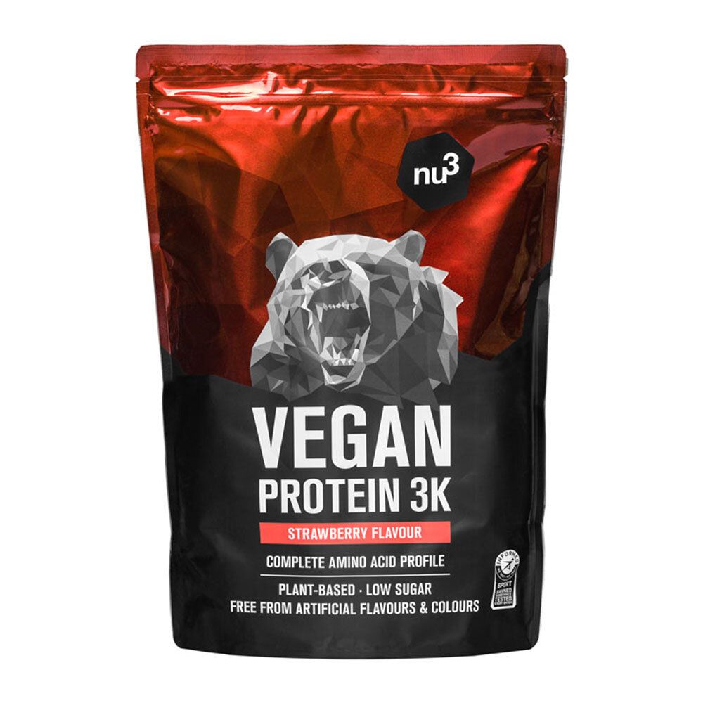 nu3 Vegan Protein 3K Shake, Erdbeere